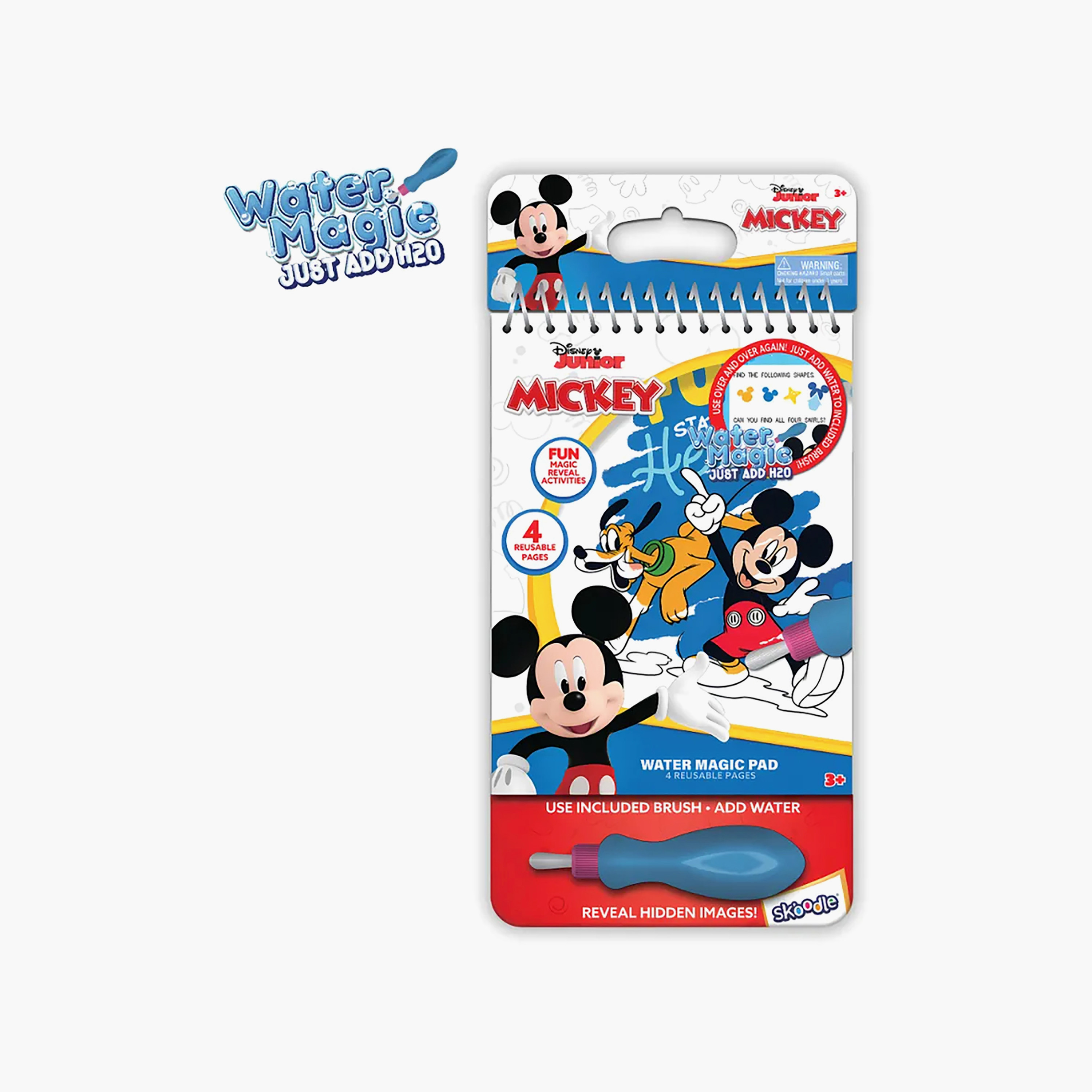 Disney Mickey Mouse Print Water Magic Pad with Brush-school-artsandcrafts-image-6