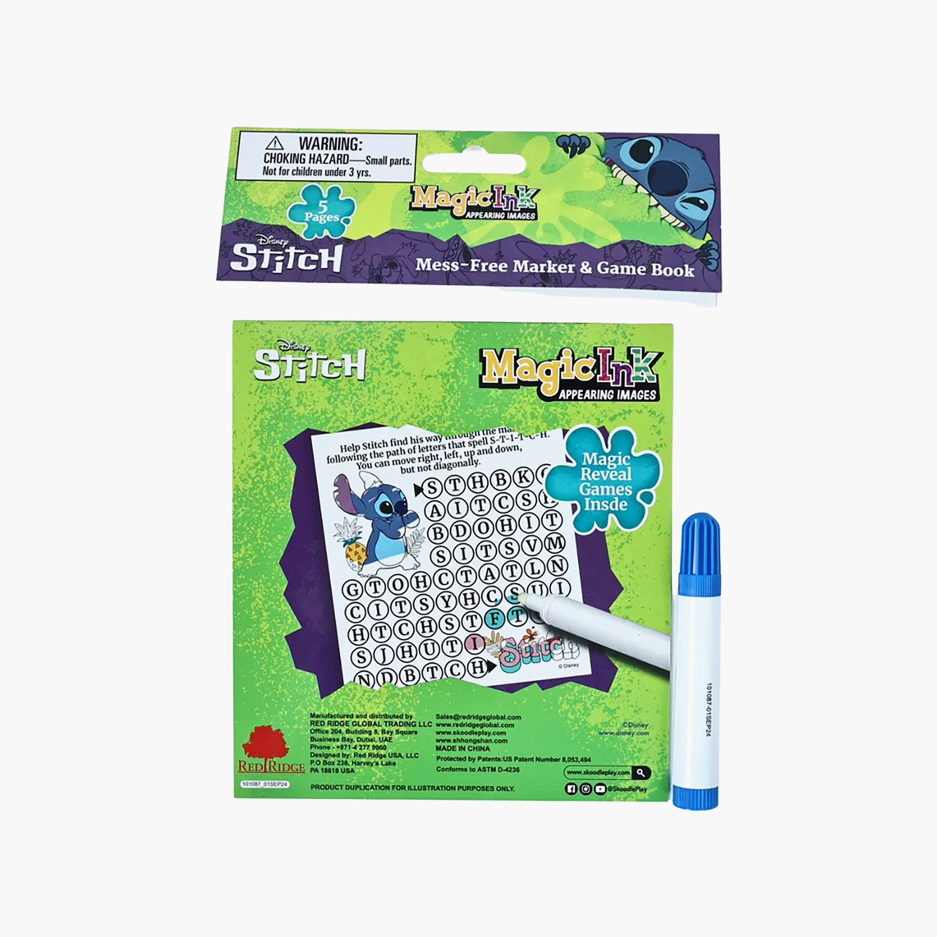 Disney Stitch Print Game Book with Mess Free Marker-school-artsandcrafts-image-2