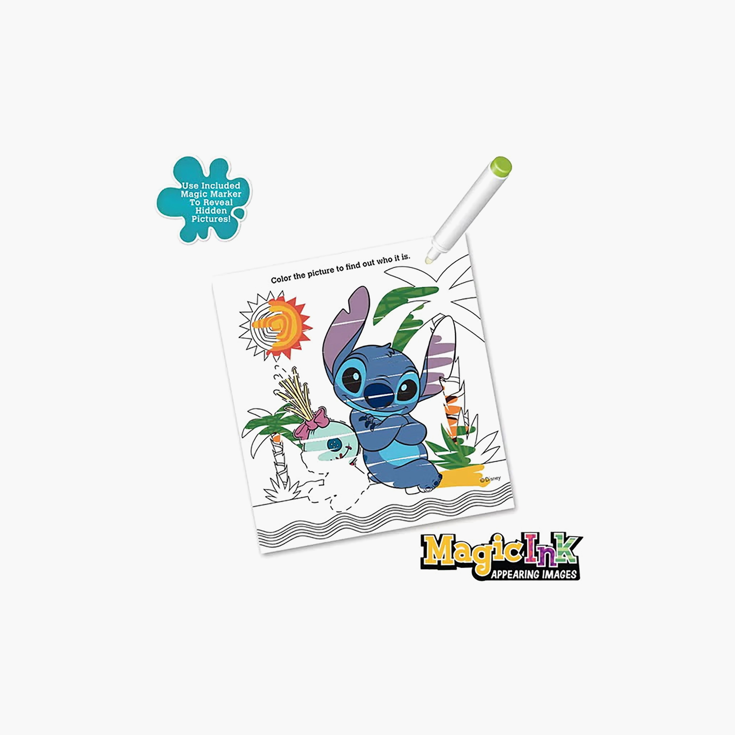 Disney Stitch Print Magic Ink Book with Pen - 10 Pages-school-artsandcrafts-image-2