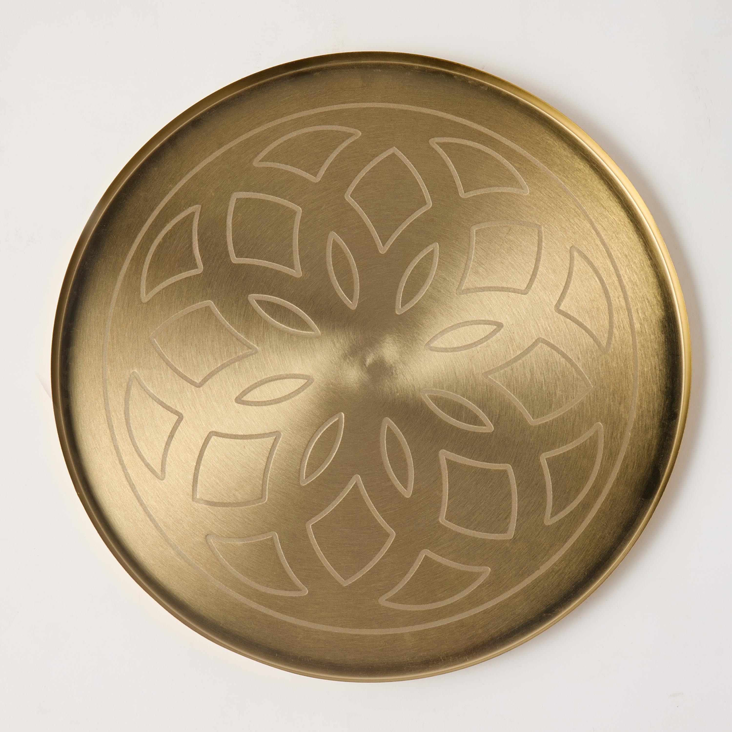 Moroccan Etched Accented Metal Table - 45x42 cm-furniture-livingroom-sideandendtables-image-6