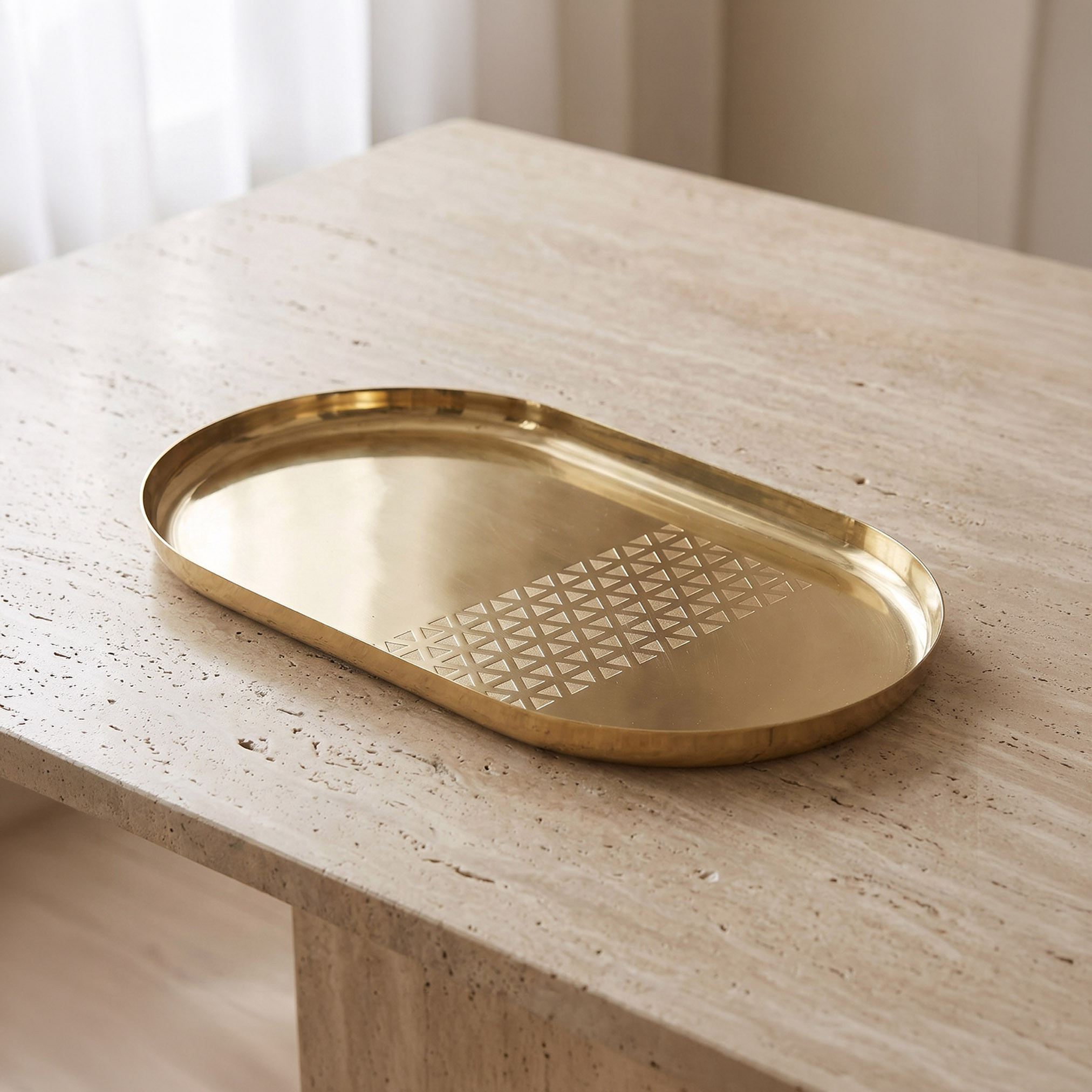 Geo Embellished Serving Tray-household-dining-serveware-servingtrays-image-1