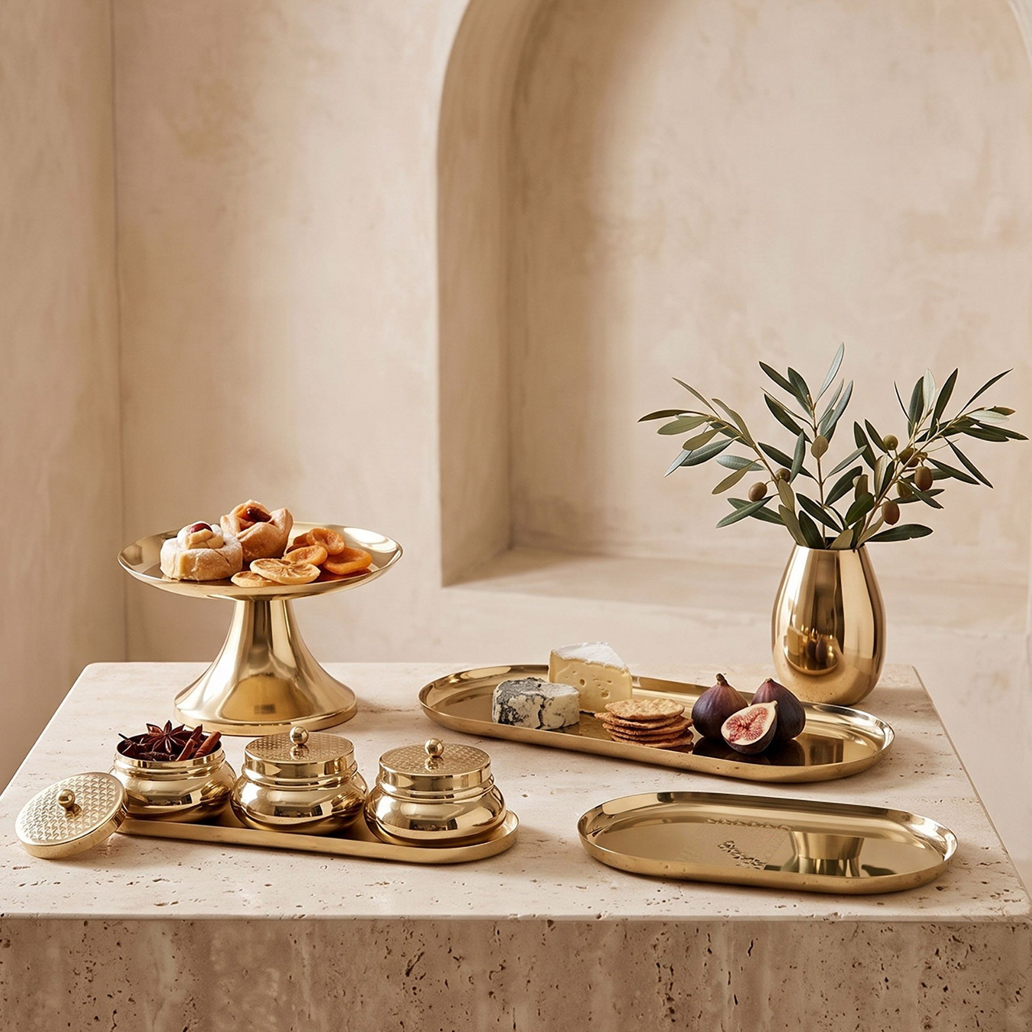 Geo Embellished Serving Tray-household-dining-serveware-servingtrays-image-5