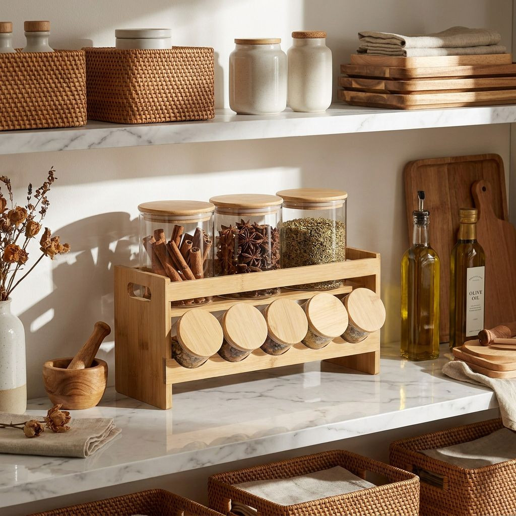 Zaya 8-Piece Borosilicate Glass Jar Set with Bamboo Stand-household-kitchen-foodstorage-containers-image-5