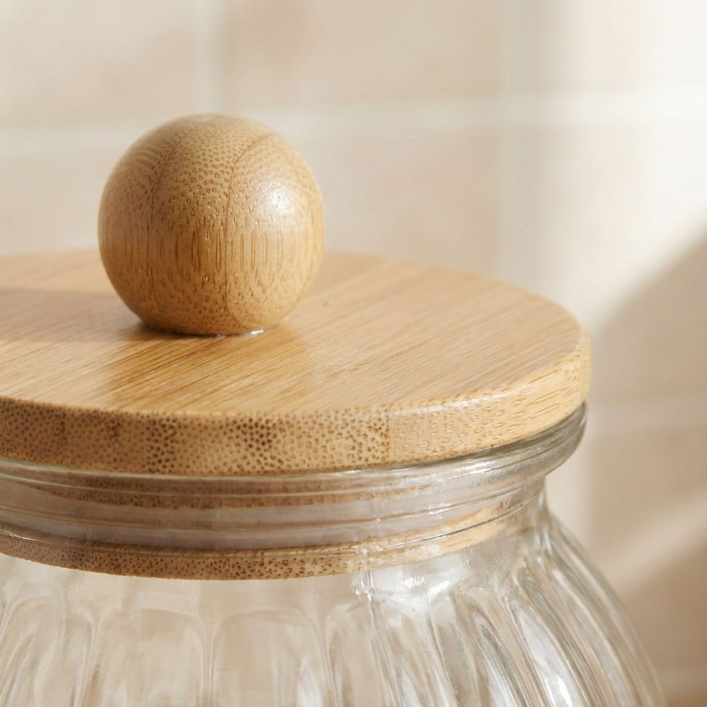 Zaya 4-Piece Glass Jar Set with Bamboo Stand-household-kitchen-foodstorage-containers-image-3