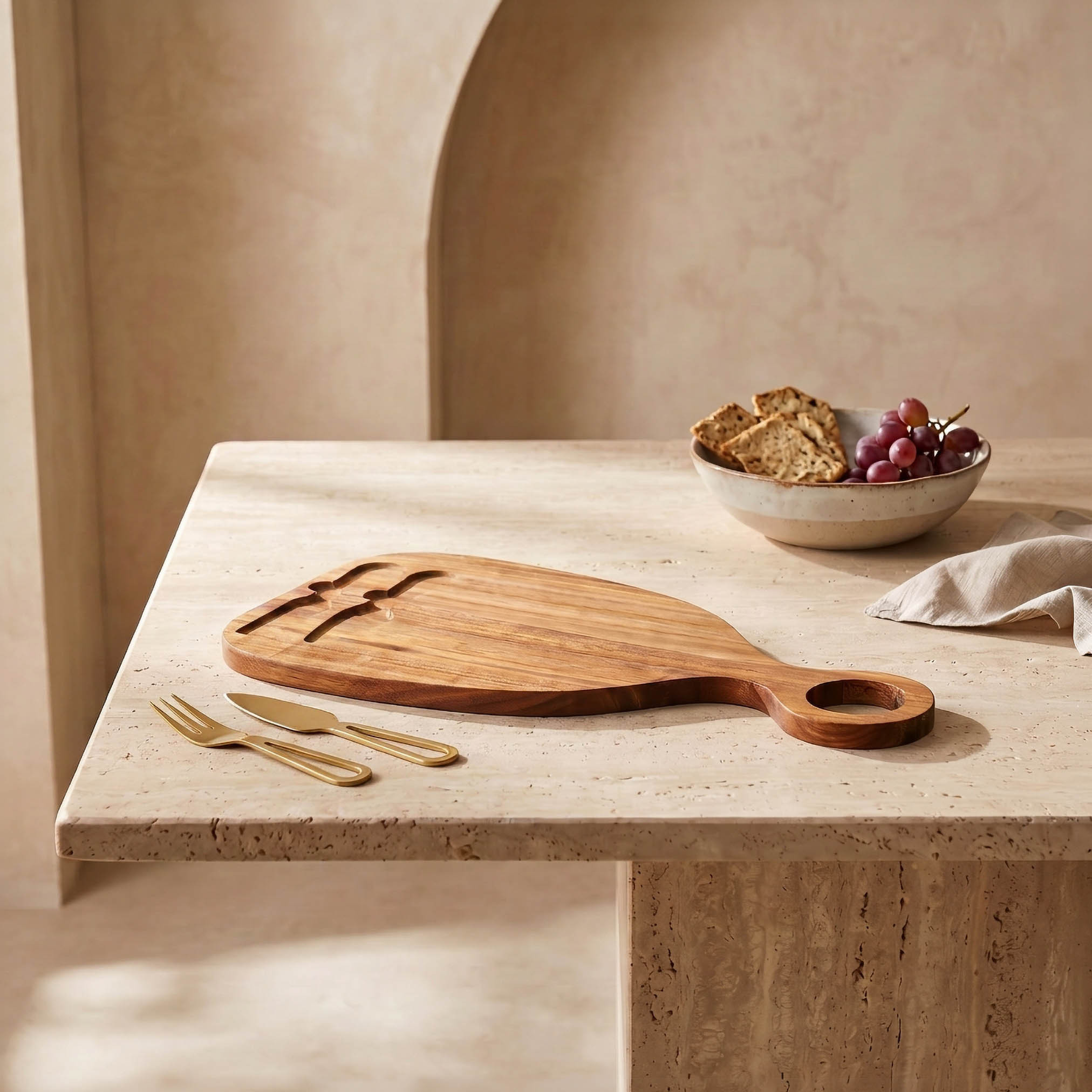 Ruwa 3-Piece Acacia Wooden Board with Cheese Knives-household-dining-serveware-servingtrays-image-2