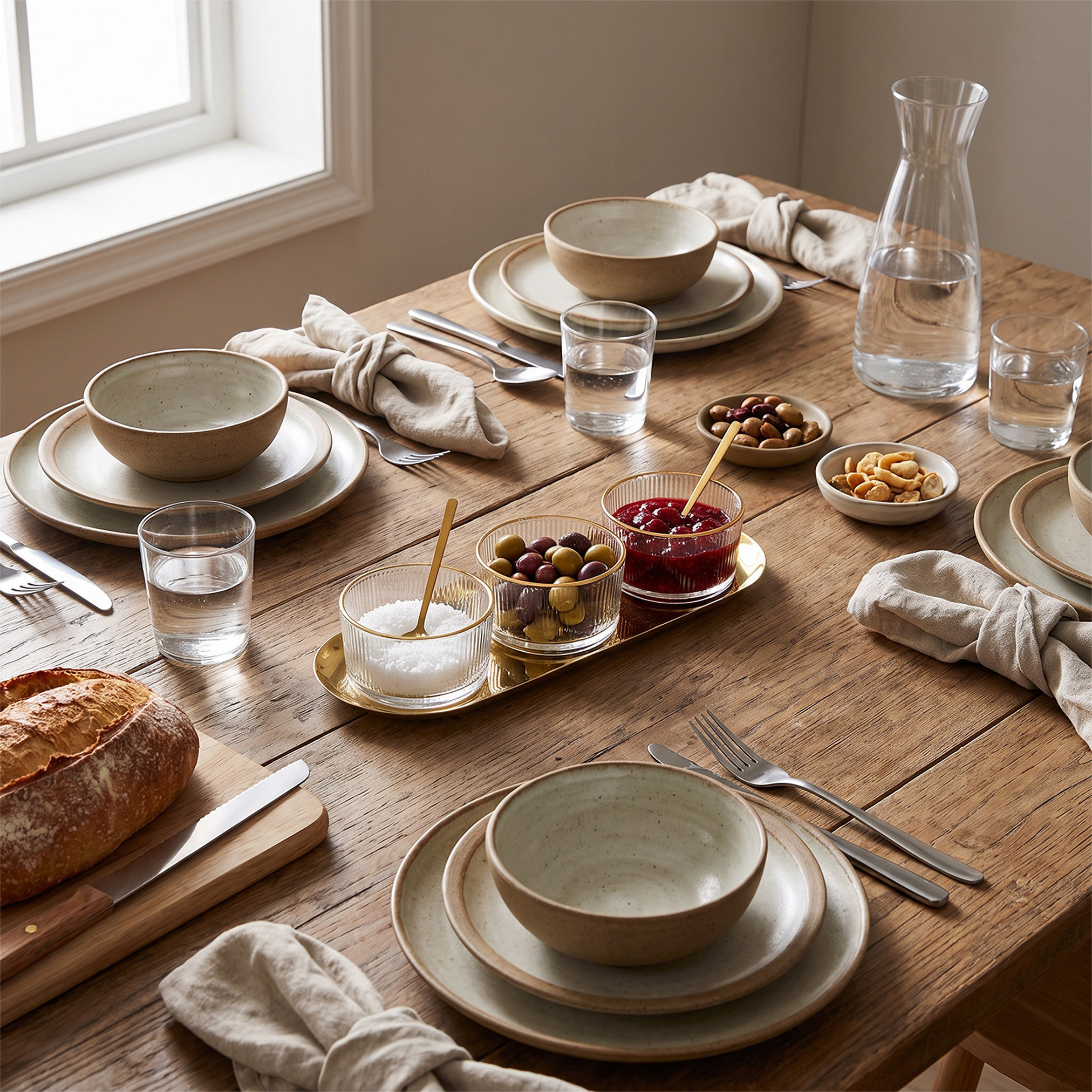 Ruwa 6-Piece Striped Glass Bowl and Spoon Set with Tray-household-dining-serveware-servingtrays-image-4