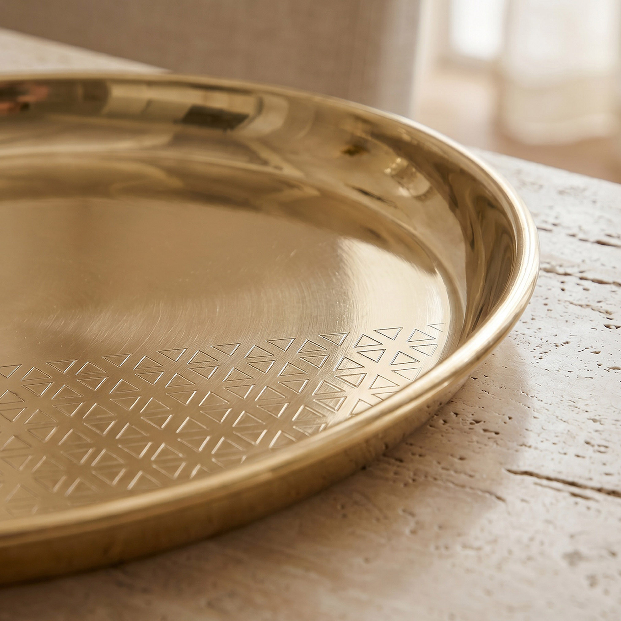 صحن معدن مستدير من جيو - 25 سم-household-decor-boxesandtrays-image-3