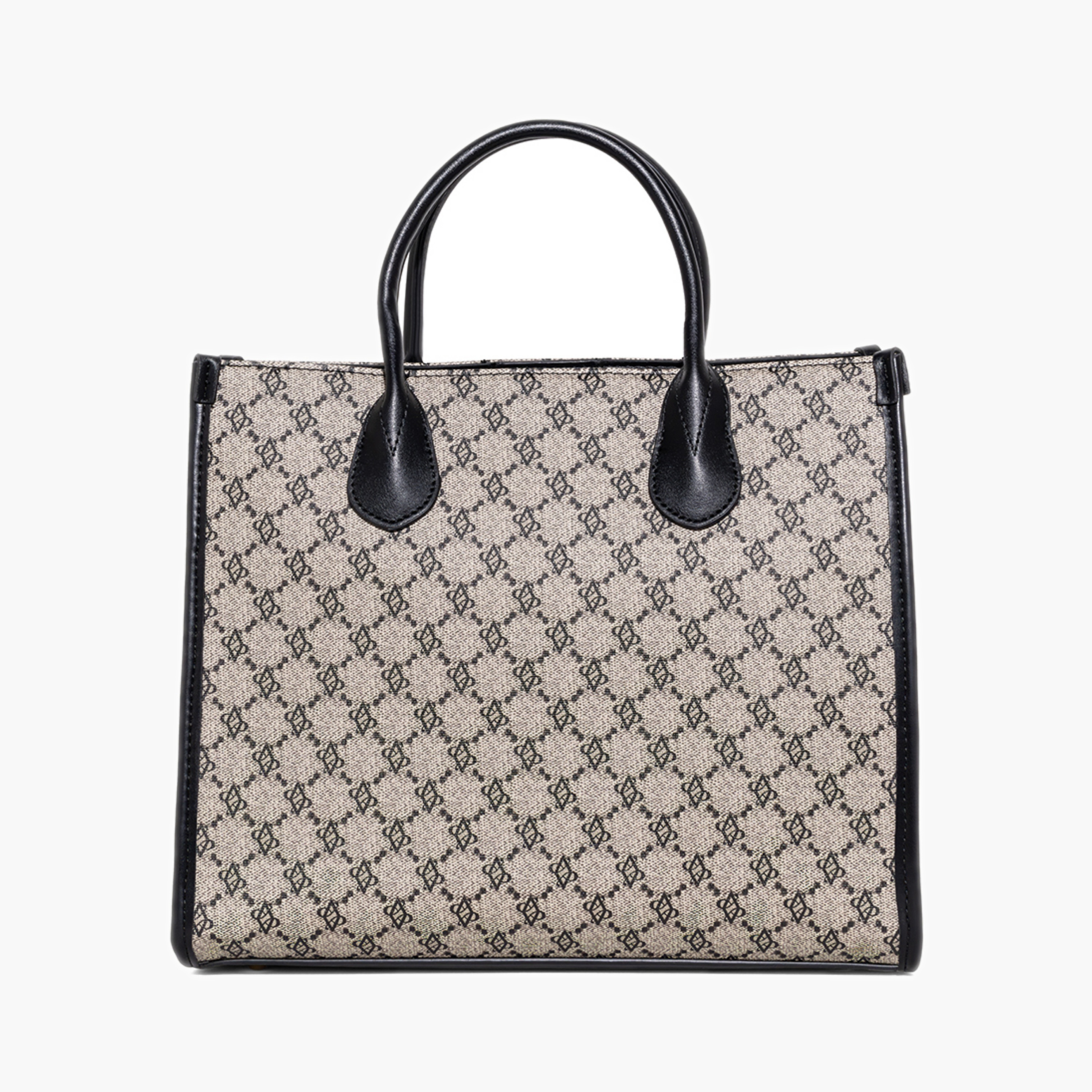 حقيبة توت قماشية بنقشة مونوغرام-women-bagsandwallets-handbags-image-2