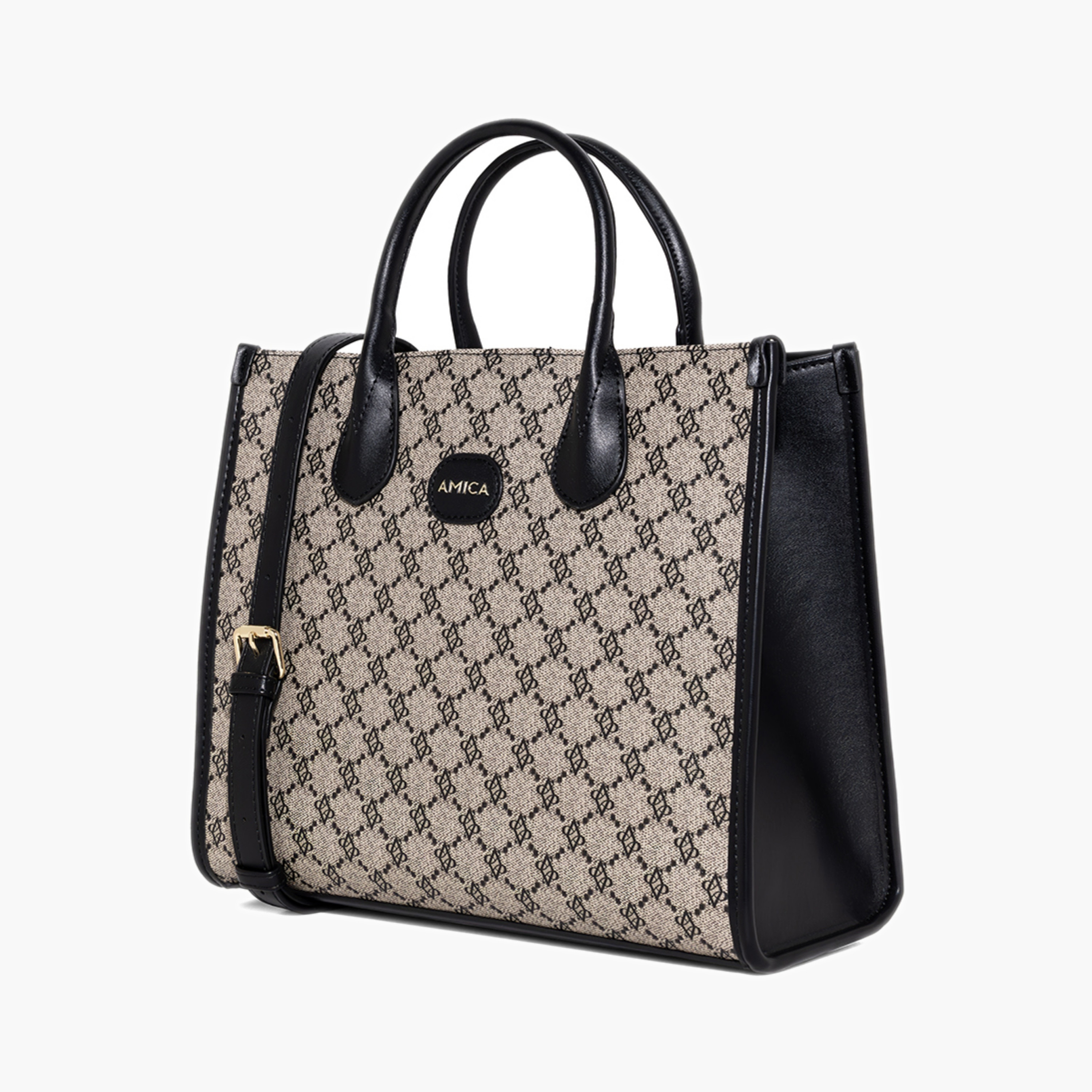 حقيبة توت قماشية بنقشة مونوغرام-women-bagsandwallets-handbags-image-4