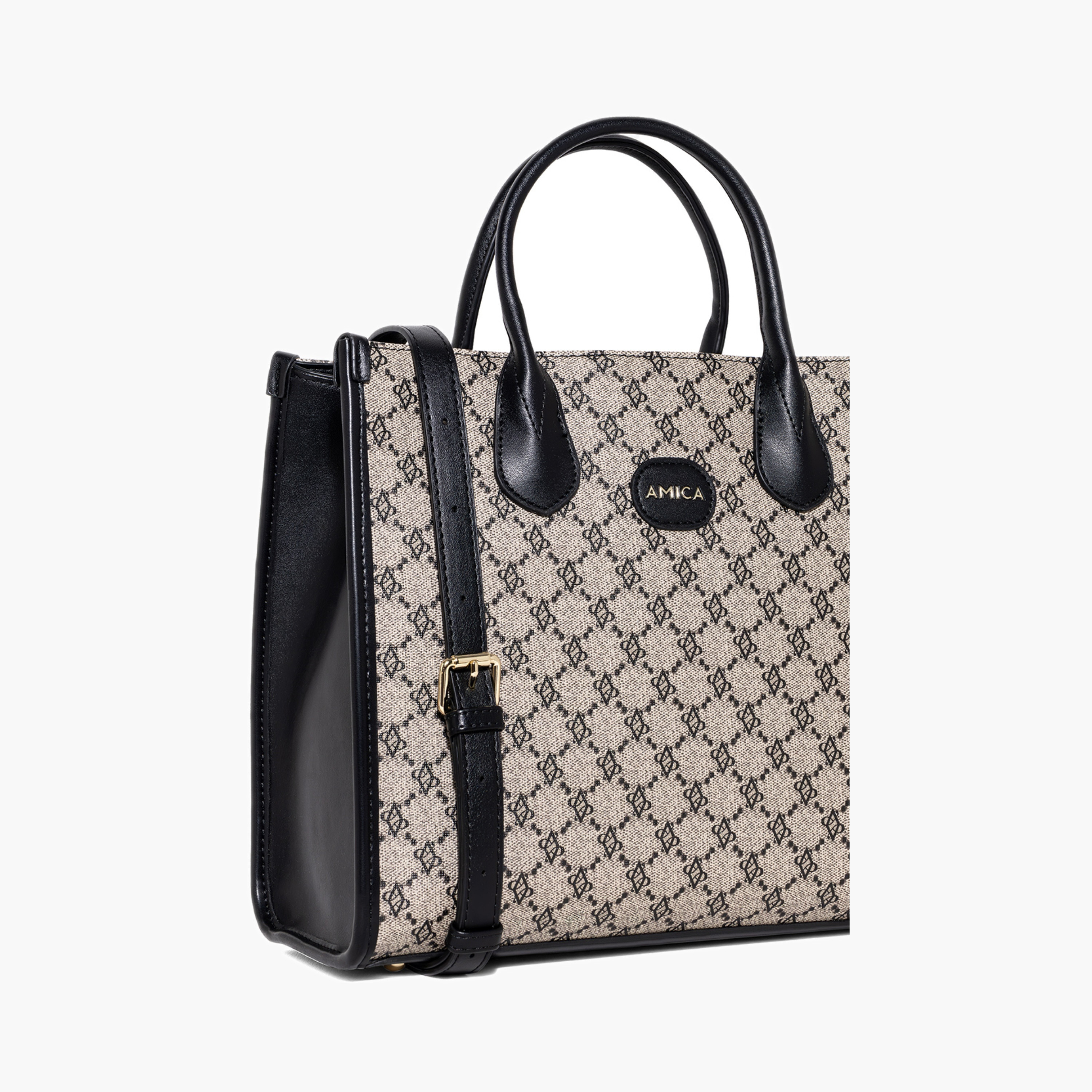 حقيبة توت قماشية بنقشة مونوغرام-women-bagsandwallets-handbags-image-5