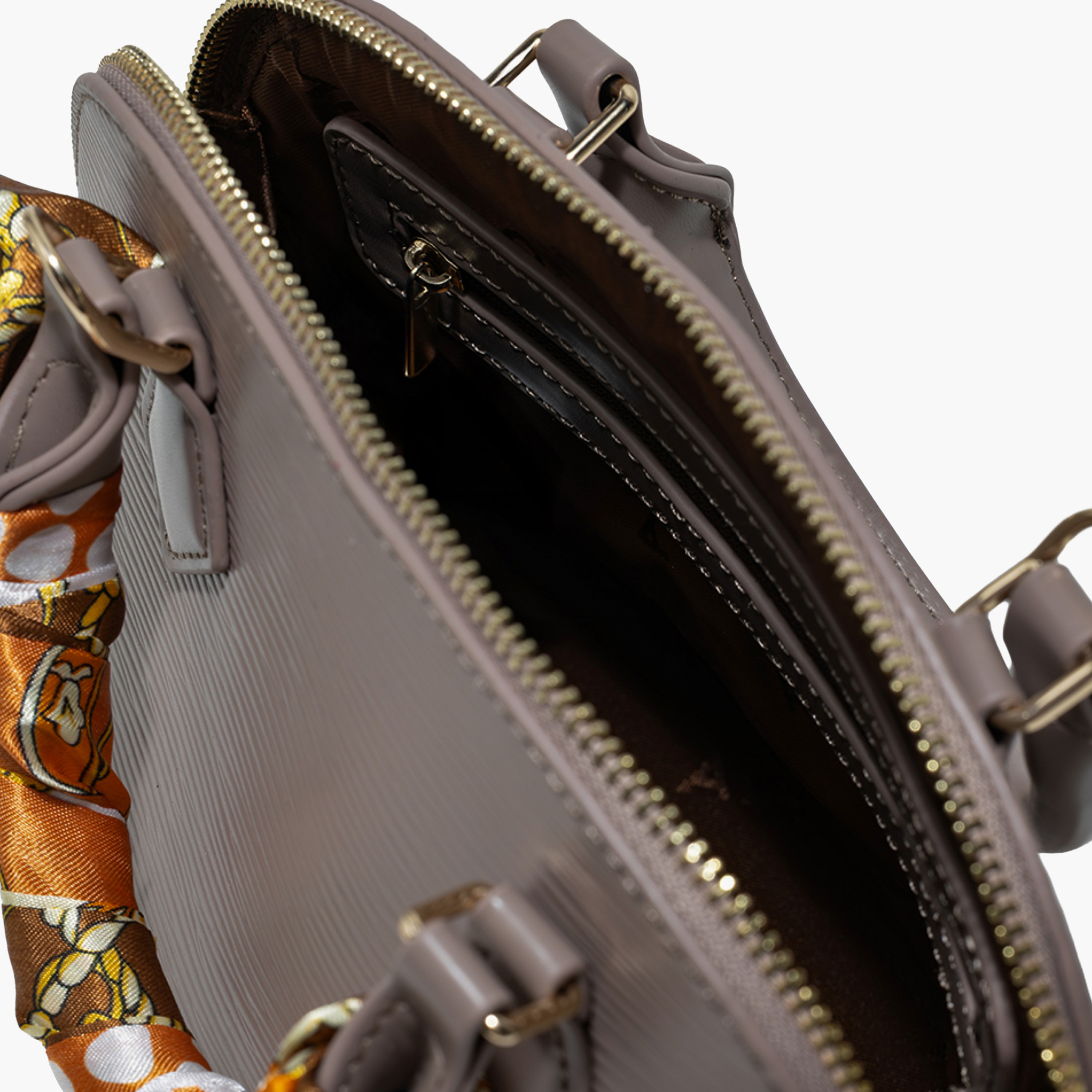 AMICA Textured Dome Bag Scarf Detail-women-bagsandwallets-handbags-image-4