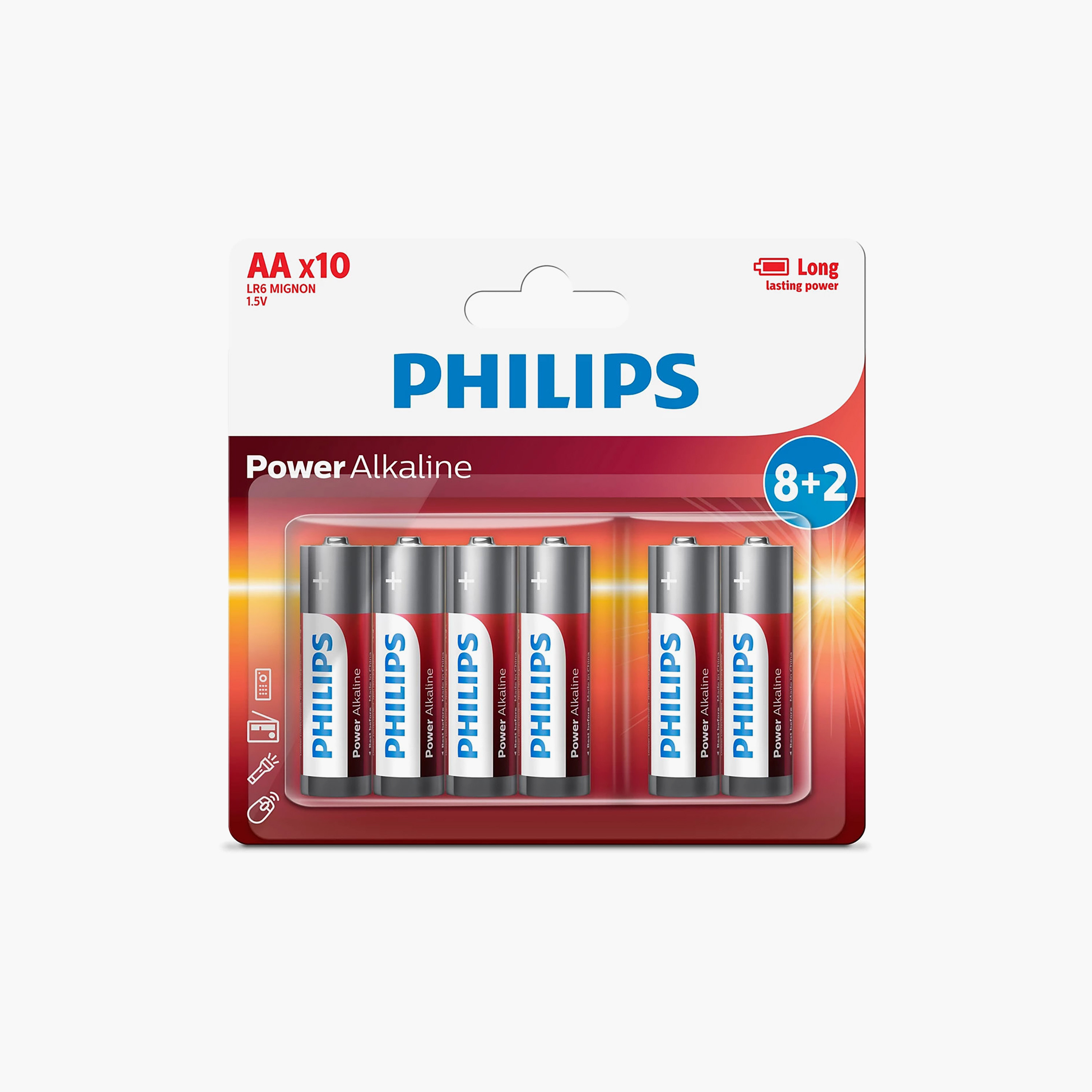 Philips 10-Piece Power Alkaline AA Battery Set-electronics-accessories-image-2