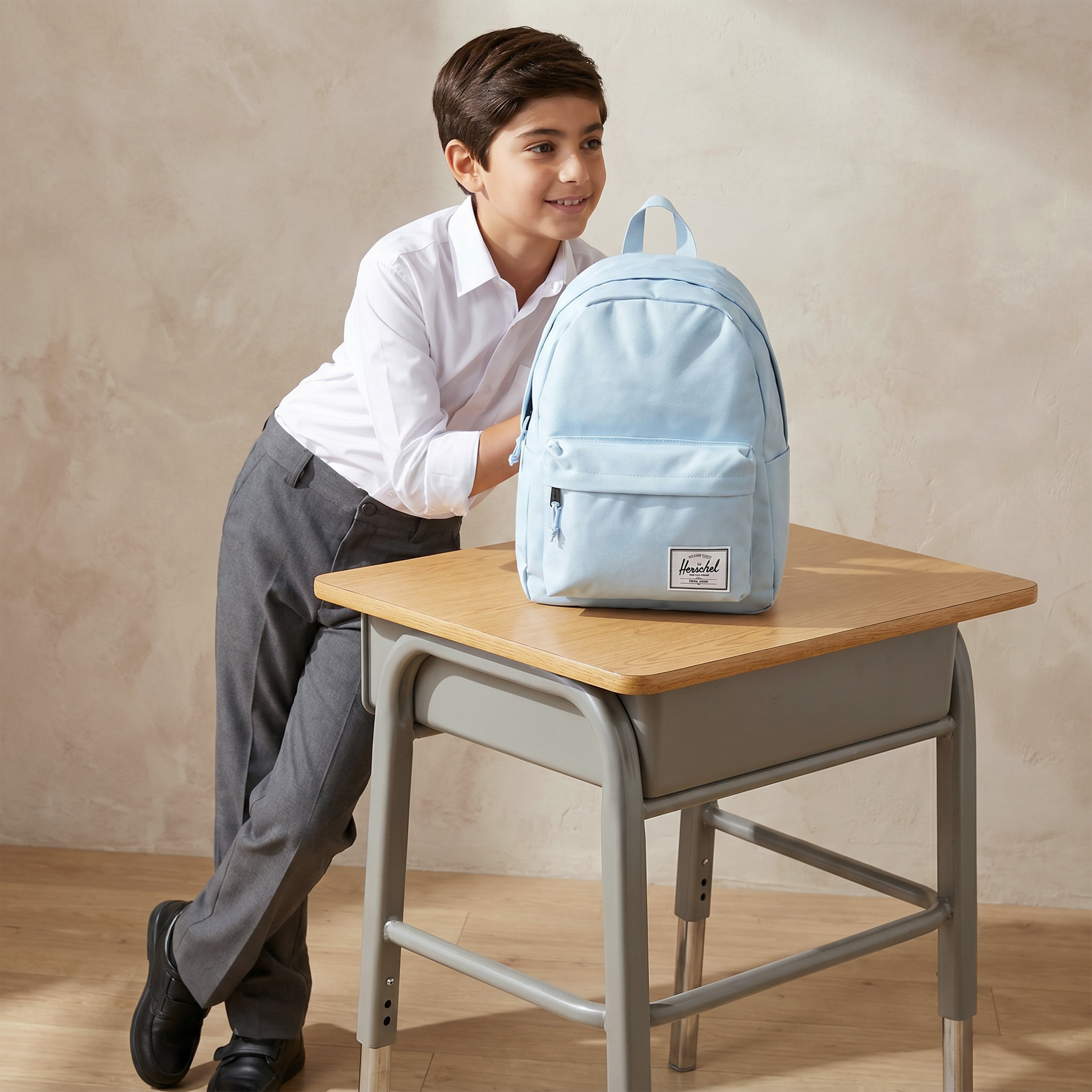 Herschel Supply Co Solid Backpack with Adjustable Straps and Zip Closure - 43x31x16 cms-school-bagsandbackpacks-backpacks-image-2