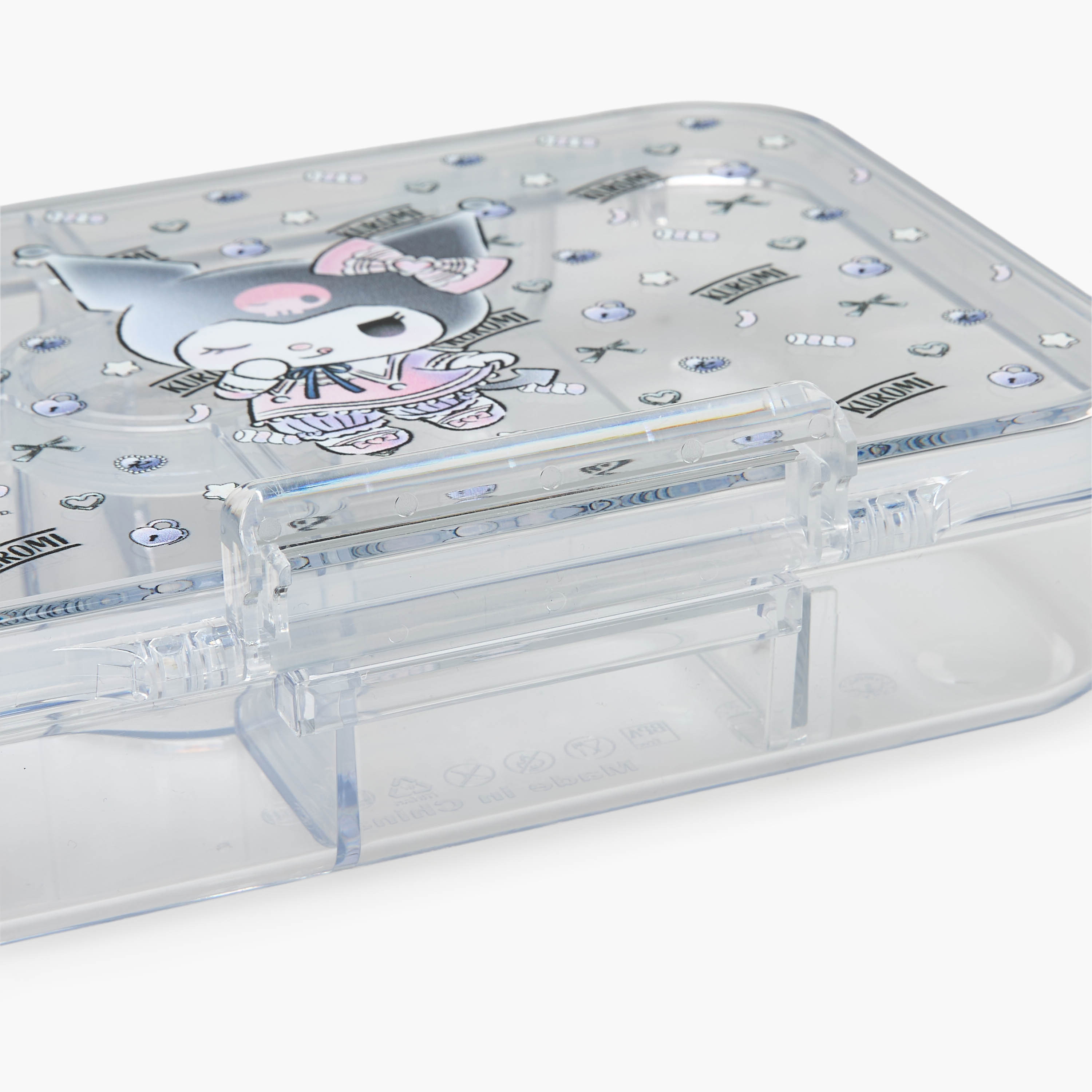 Sanrio Kuromi Bento Lunch Box for Girls with Clip Lock Lid - 700 ml-school-lunchessentials-lunchboxes-image-5