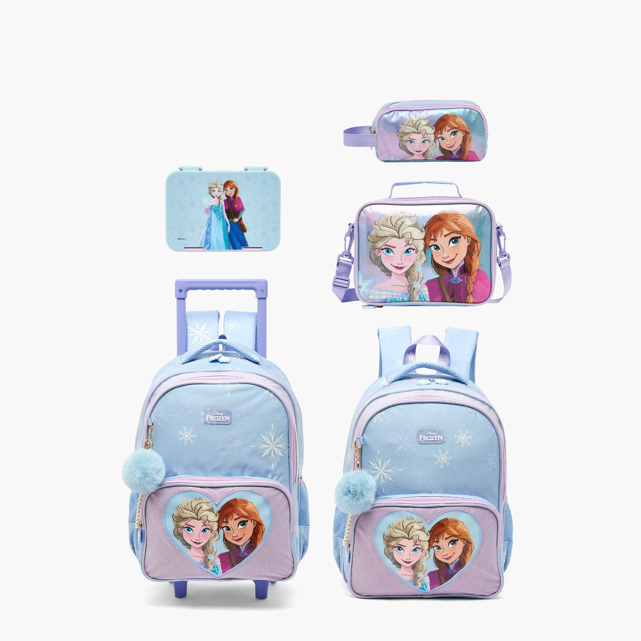صندوق غداء بغطاء مفصلي وطبعات فروزن للبنات من ديزني - 750 مل-school-lunchessentials-lunchboxes-image-13