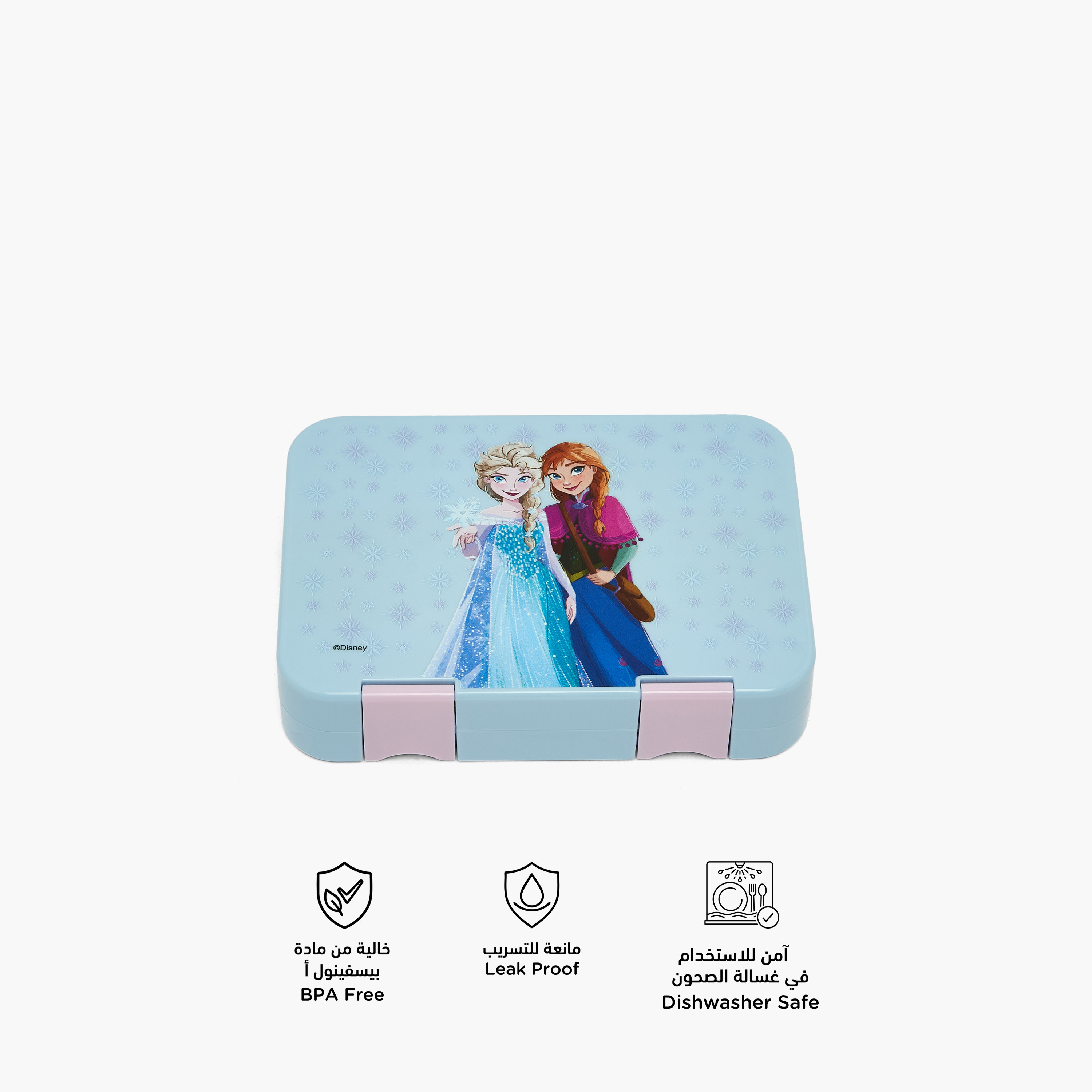 صندوق غداء بغطاء مفصلي وطبعات فروزن للبنات من ديزني - 750 مل-school-lunchessentials-lunchboxes-image-2