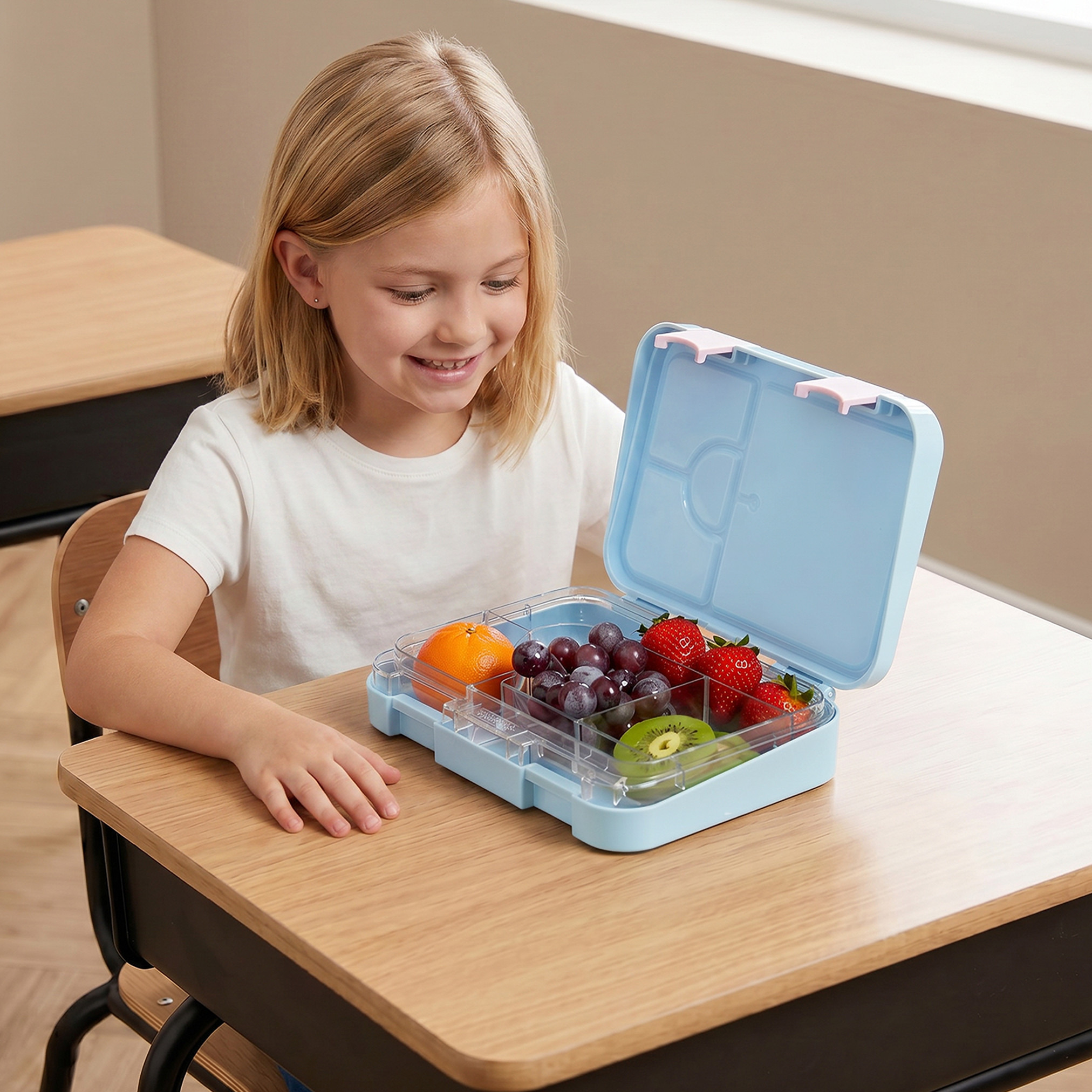 صندوق غداء بغطاء مفصلي وطبعات فروزن للبنات من ديزني - 750 مل-school-lunchessentials-lunchboxes-image-3