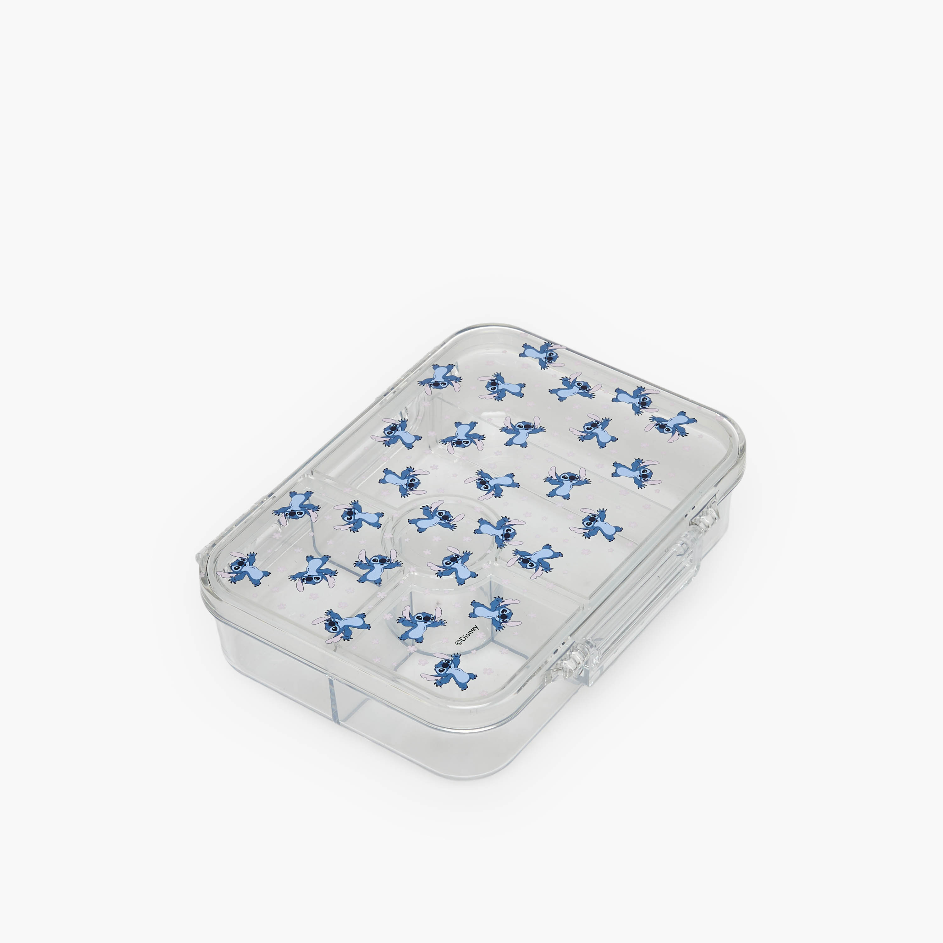 صندوق غداء بينتو بطبعات ستيتش وغطاء بمشبك إغلاق للبنات من ديزني-school-lunchessentials-lunchboxes-image-1