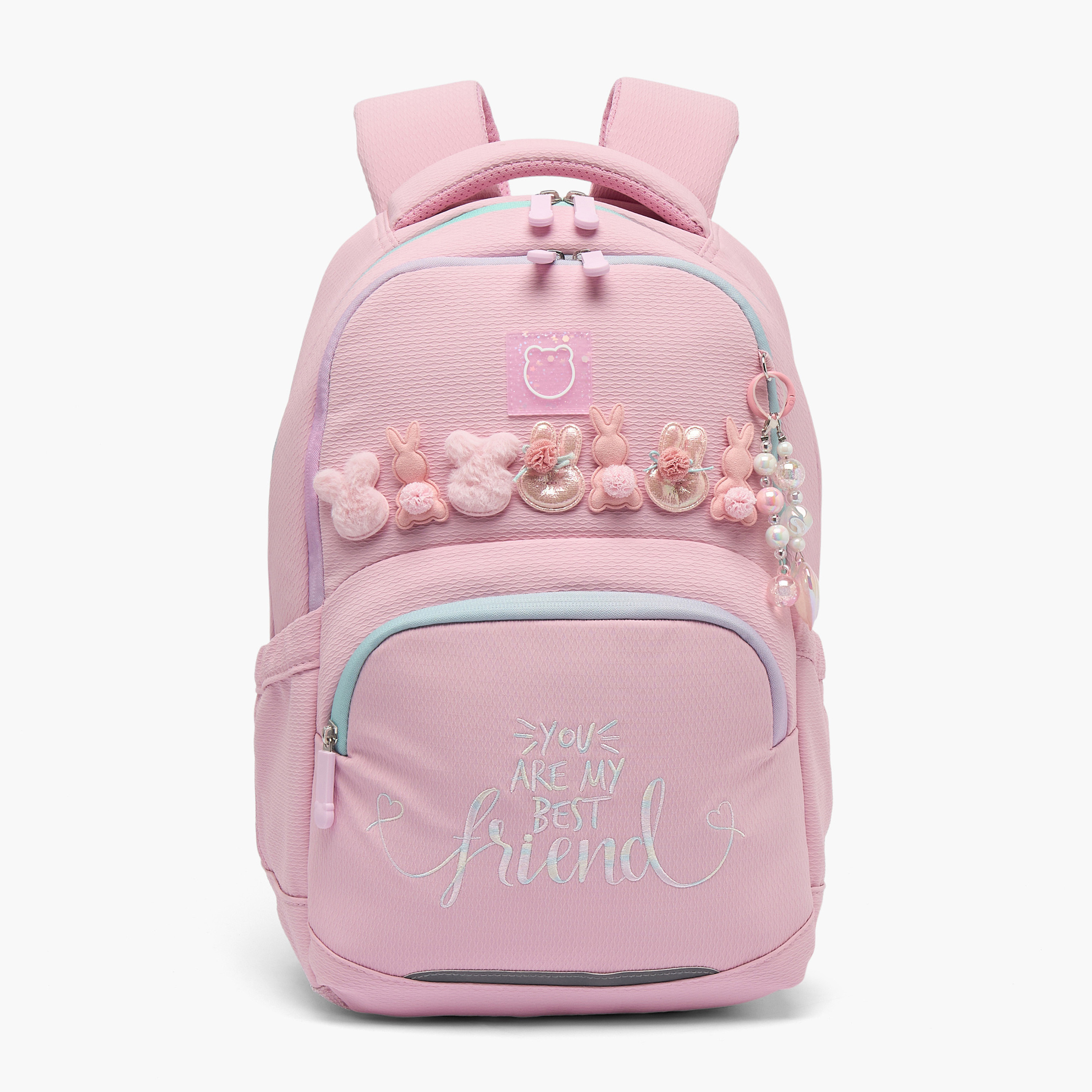 Juniors Embellished Backpack for Girls 8-13 Years with Multiple Compartments-school-bagsandbackpacks-backpacks-image-1