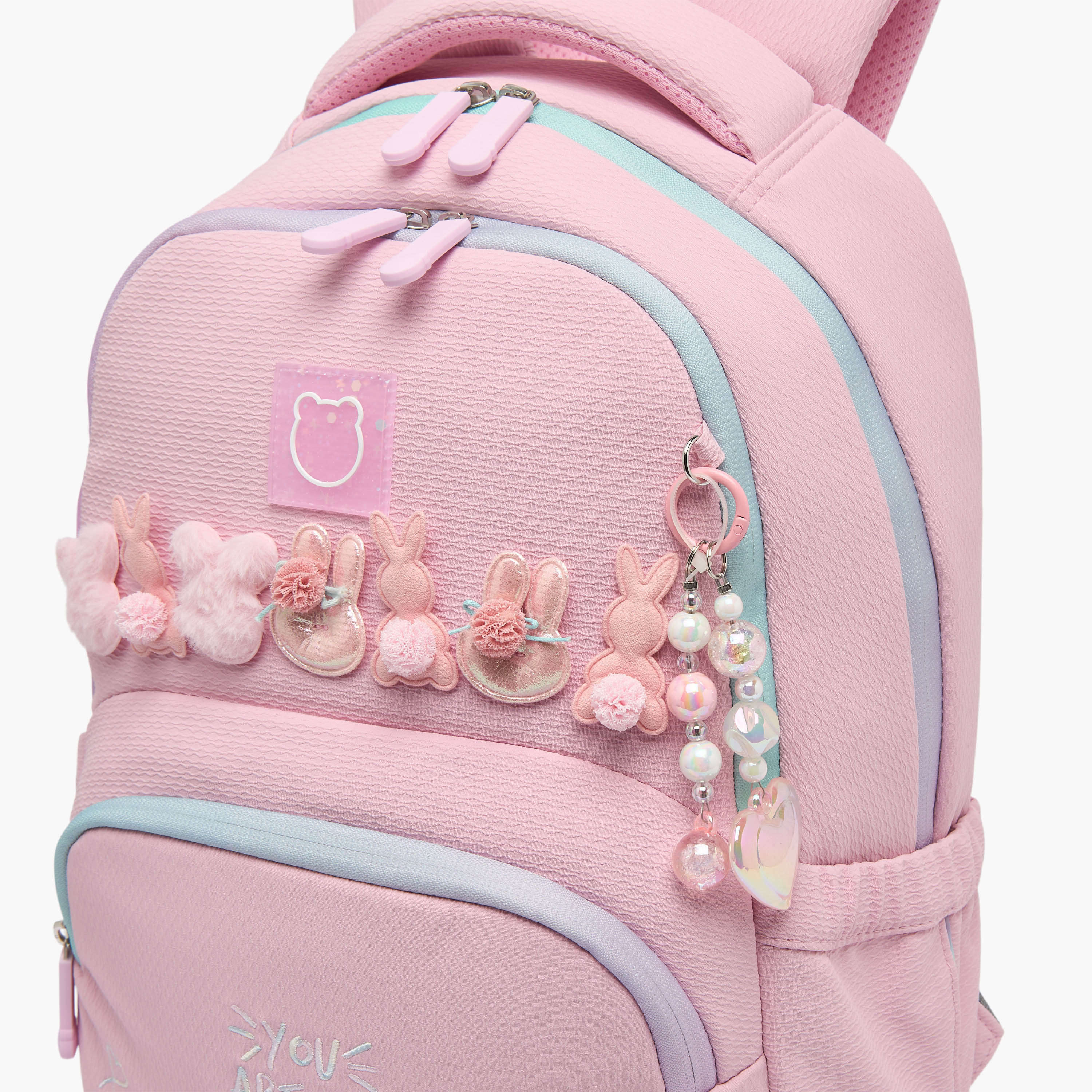 Juniors Embellished Backpack for Girls 8-13 Years with Multiple Compartments-school-bagsandbackpacks-backpacks-image-2