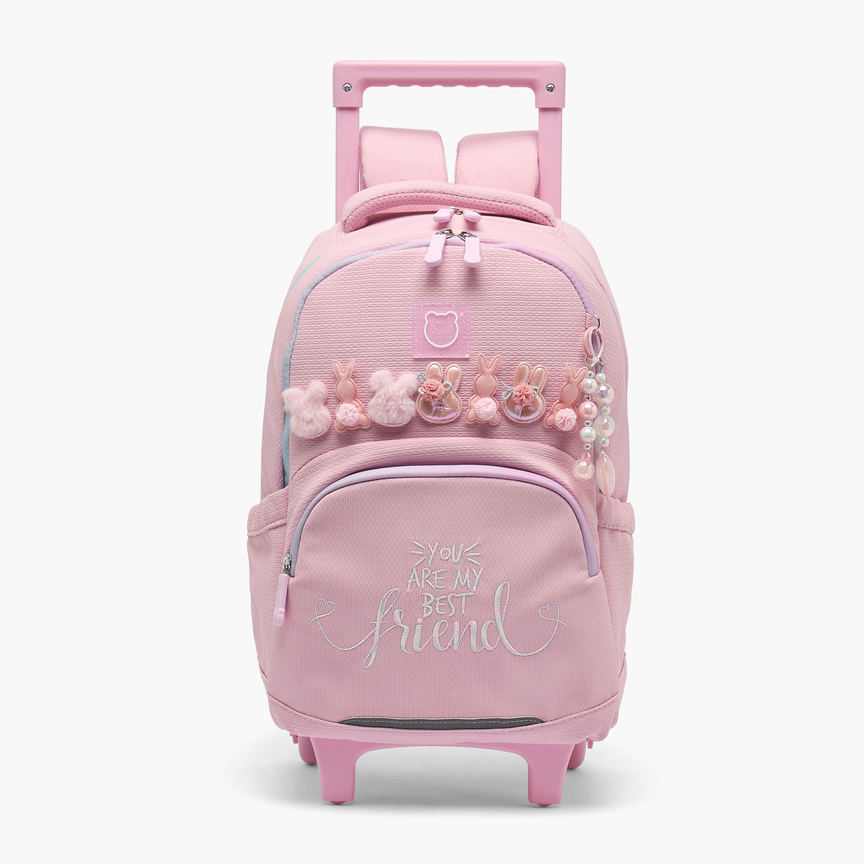 شنطة ترولي مزينة بسحاب إغلاق للبنات من 8-13 سنة من جونيورز-school-bagsandbackpacks-trolleybags-image-1