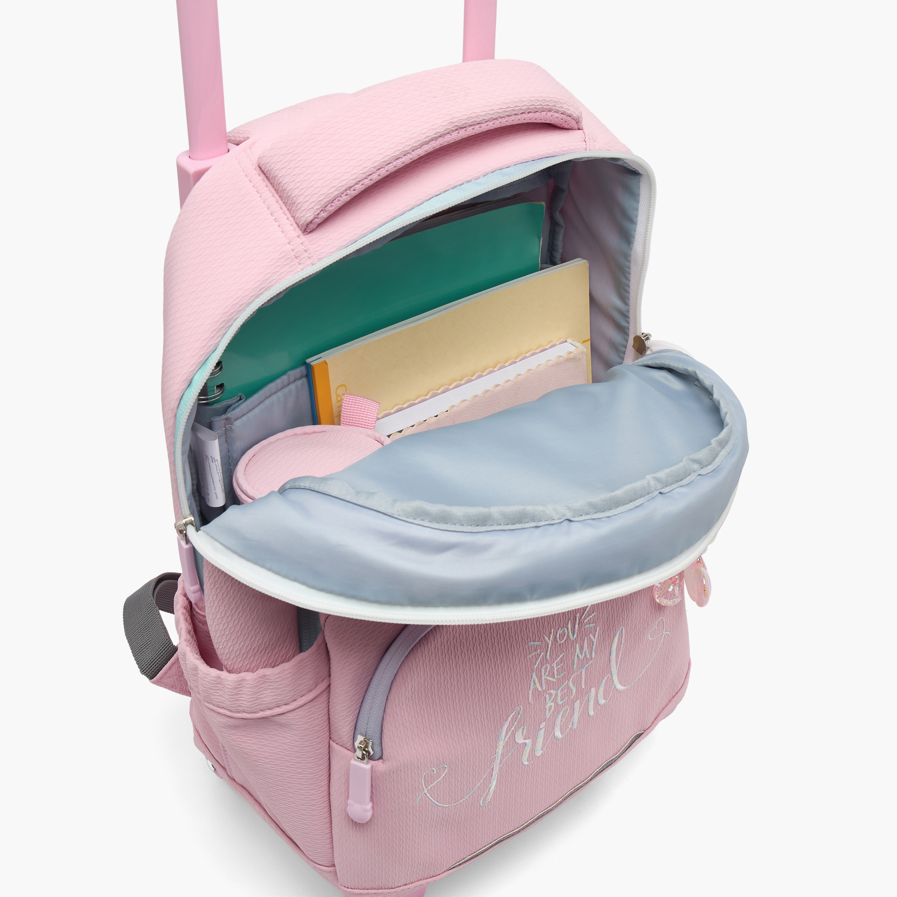شنطة ترولي مزينة بسحاب إغلاق للبنات من 8-13 سنة من جونيورز-school-bagsandbackpacks-trolleybags-image-5