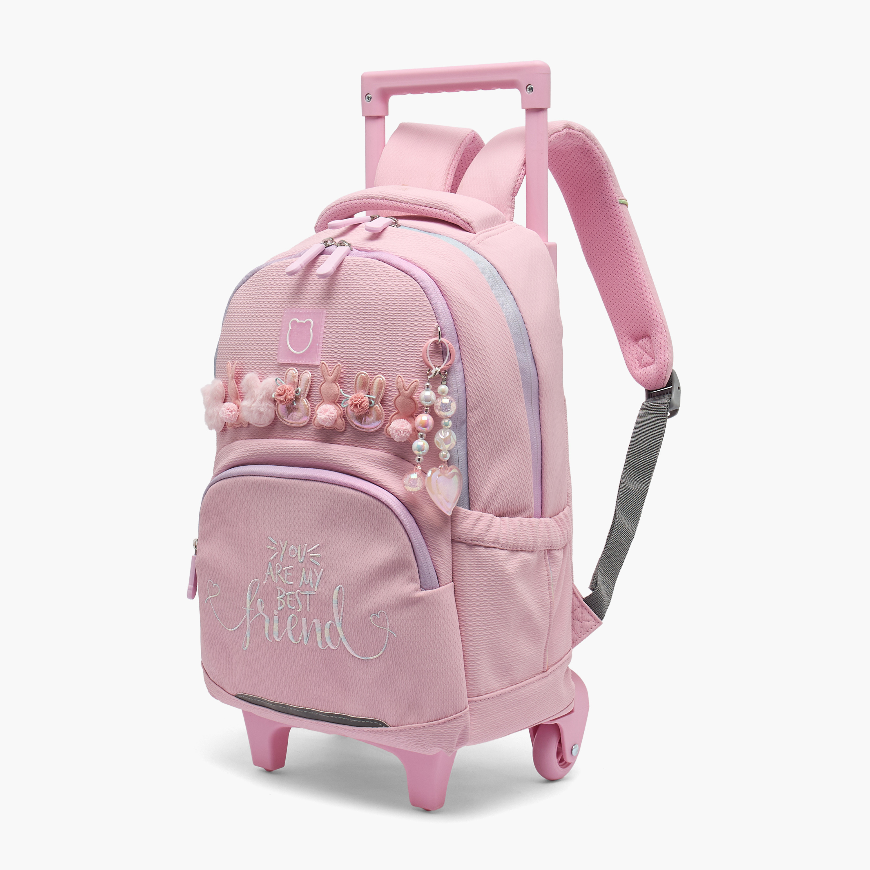 شنطة ترولي مزينة بسحاب إغلاق للبنات من 8-13 سنة من جونيورز-school-bagsandbackpacks-trolleybags-image-6