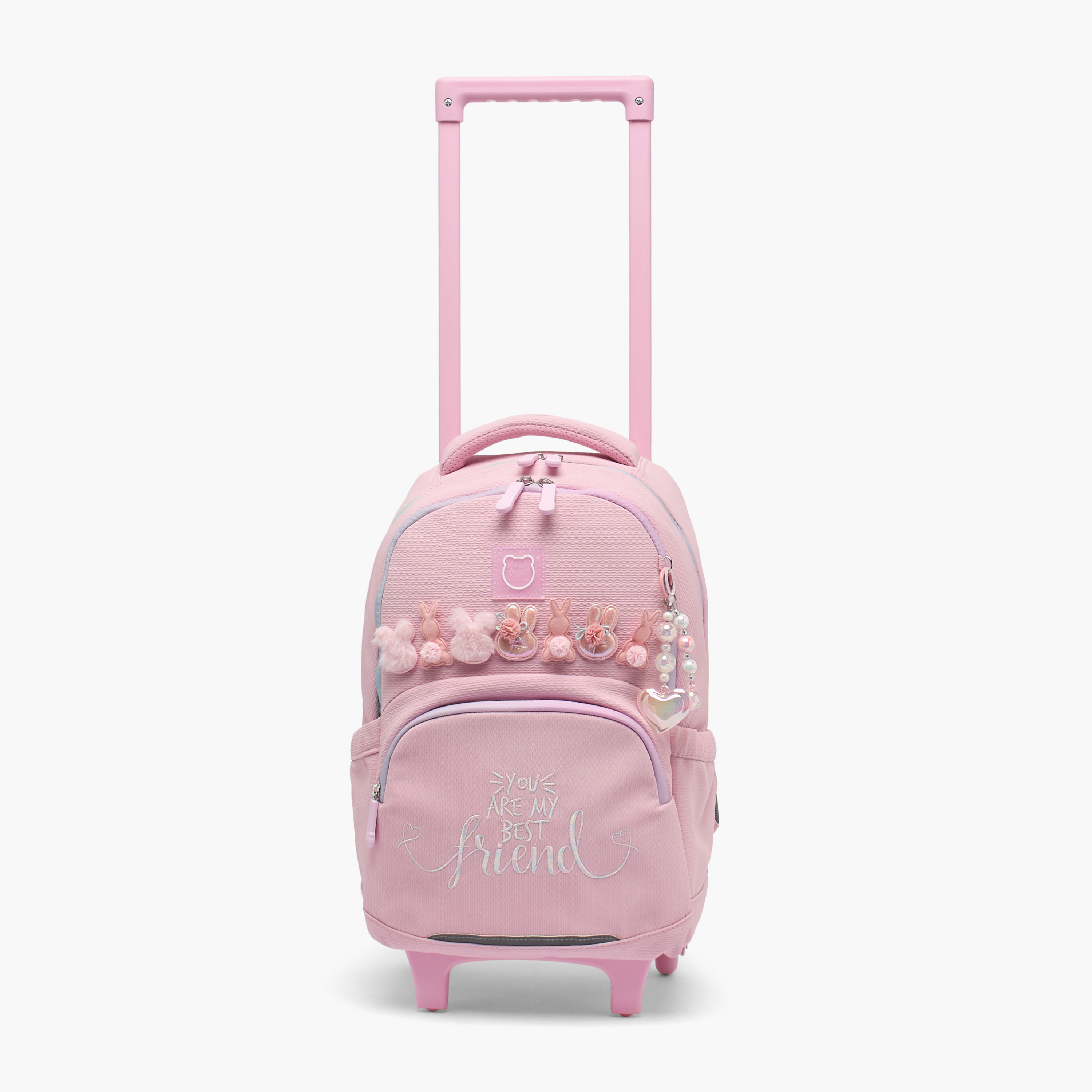 شنطة ترولي مزينة بسحاب إغلاق للبنات من 8-13 سنة من جونيورز-school-bagsandbackpacks-trolleybags-image-2