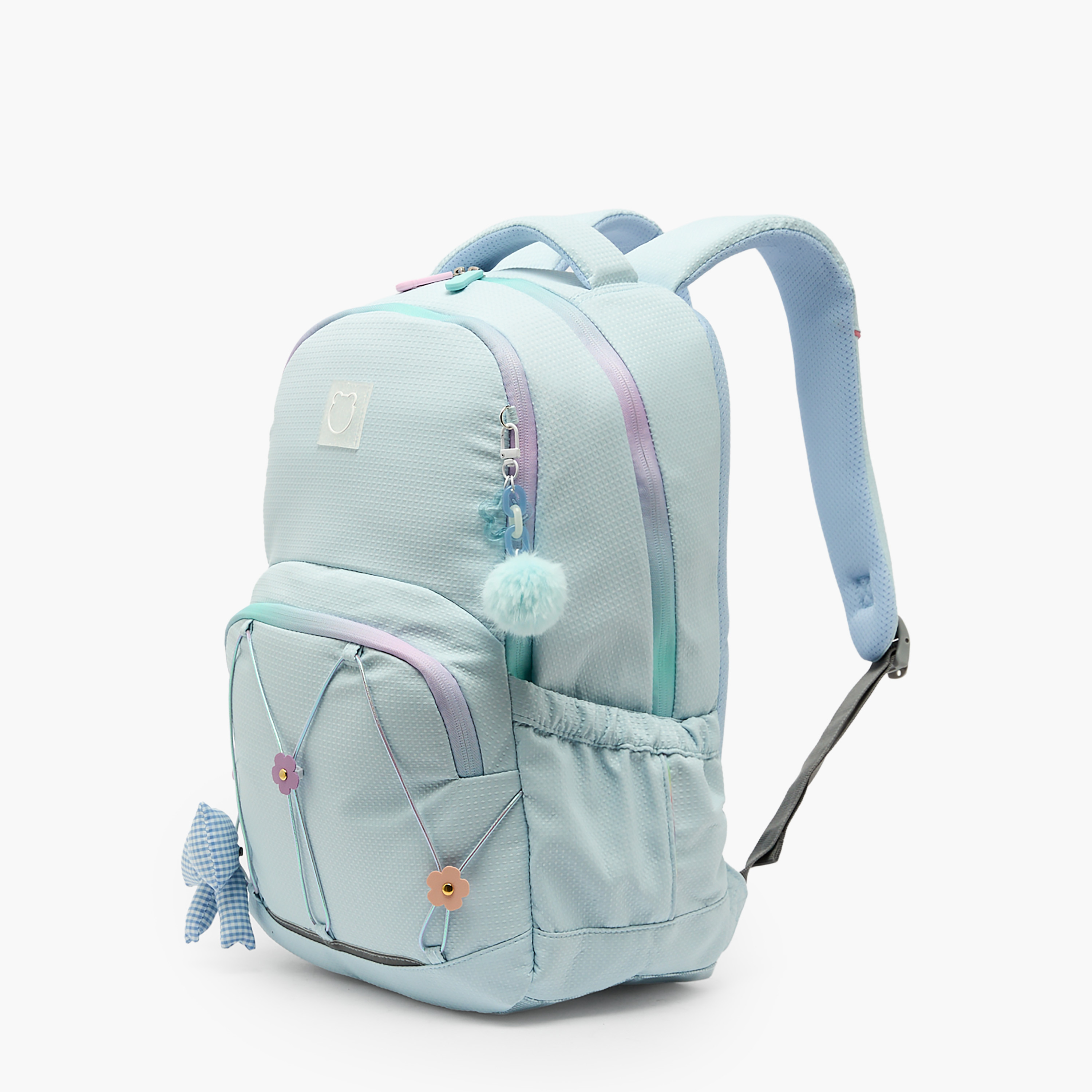 Juniors Textured Backpack for Girls 8-13 Years with Multiple Compartments-school-bagsandbackpacks-backpacks-image-6
