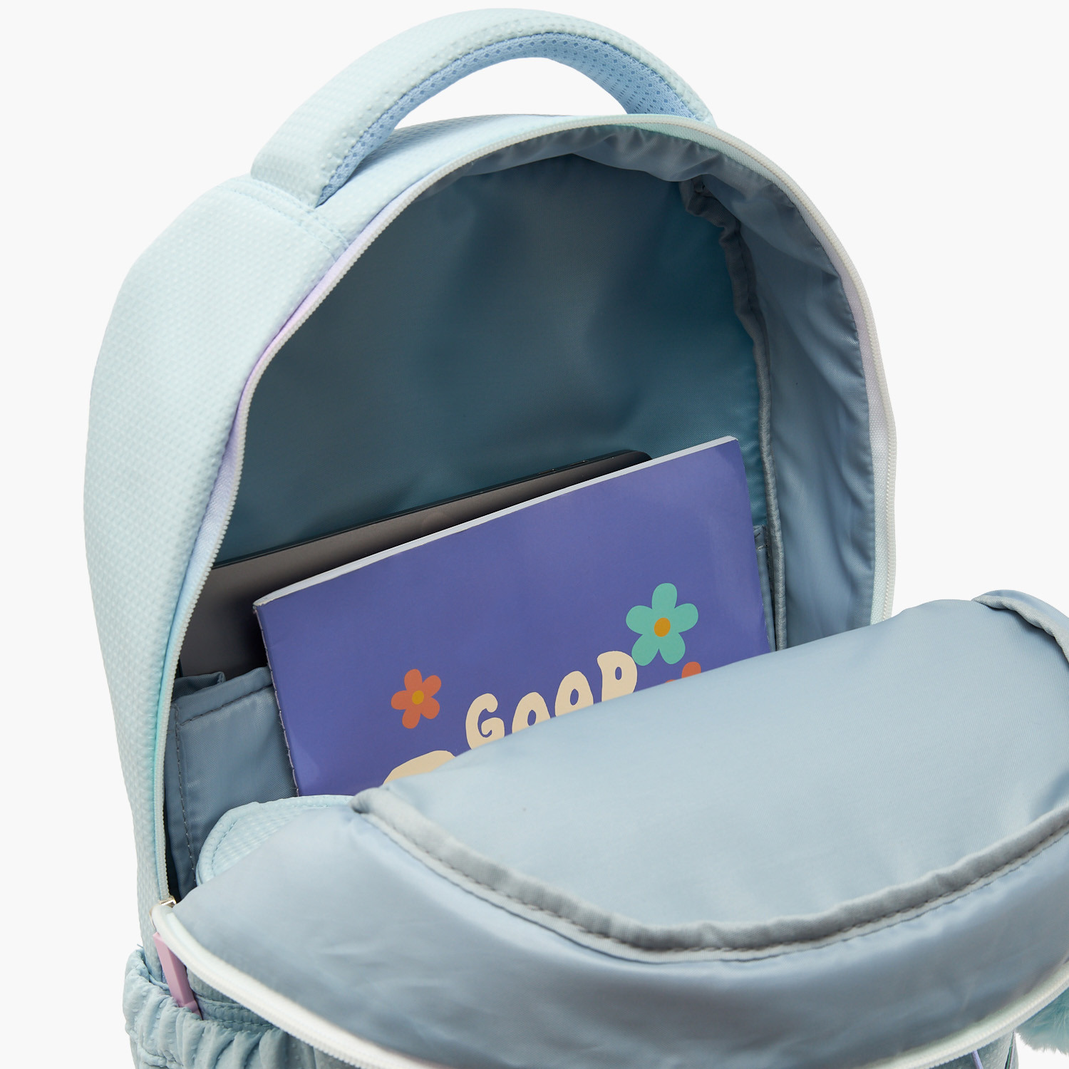 Juniors Textured Backpack for Girls 8-13 Years with Multiple Compartments-school-bagsandbackpacks-backpacks-image-5