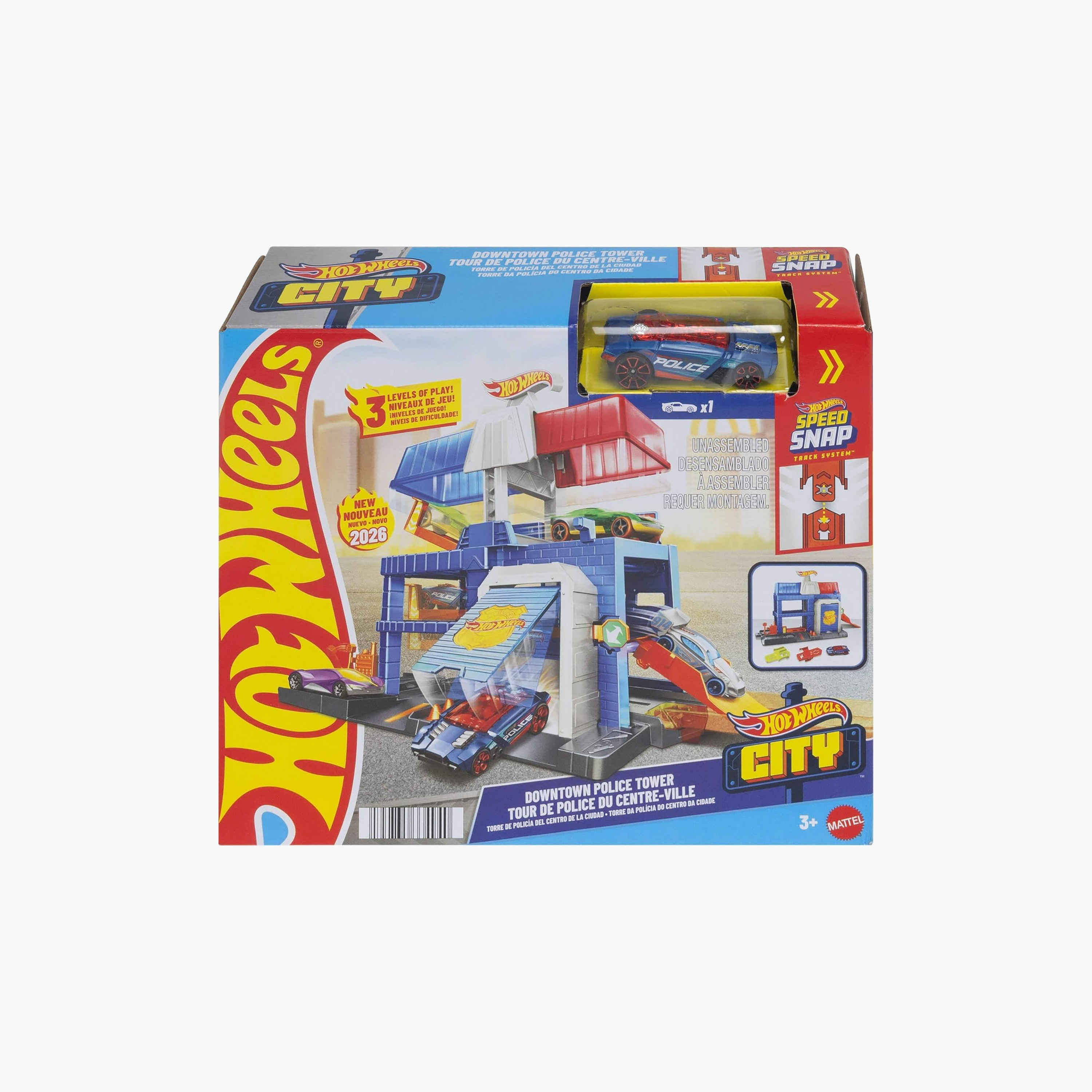 Hot Wheels City Downtown Police Tower Playset-toys-roleplay-policeanddetectivesets-image-5