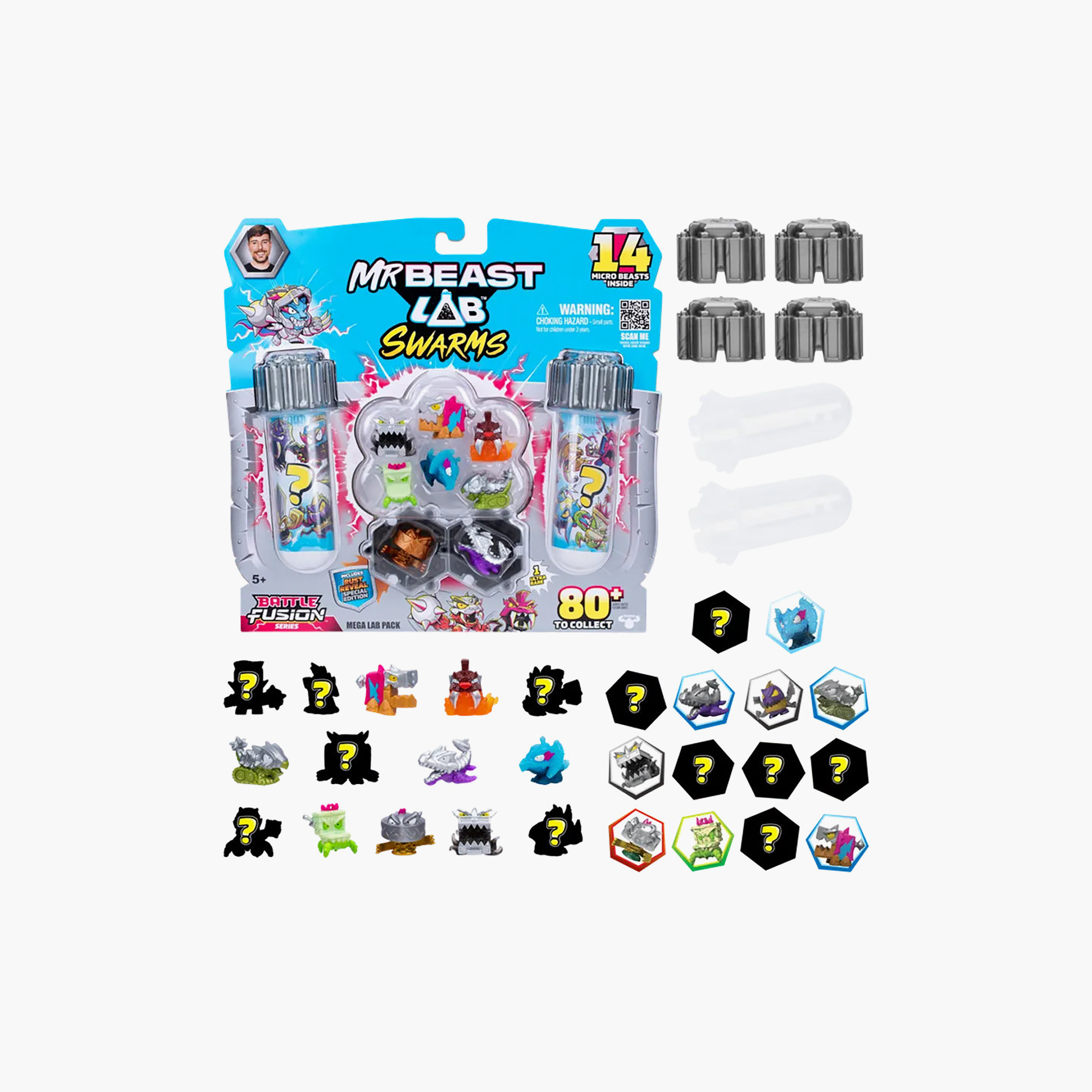 طقم ألعاب ميجا لاب سوارمز من مستر بيست لاب - 14 قطعة-toys-playfigures-actionplaysets-image-8