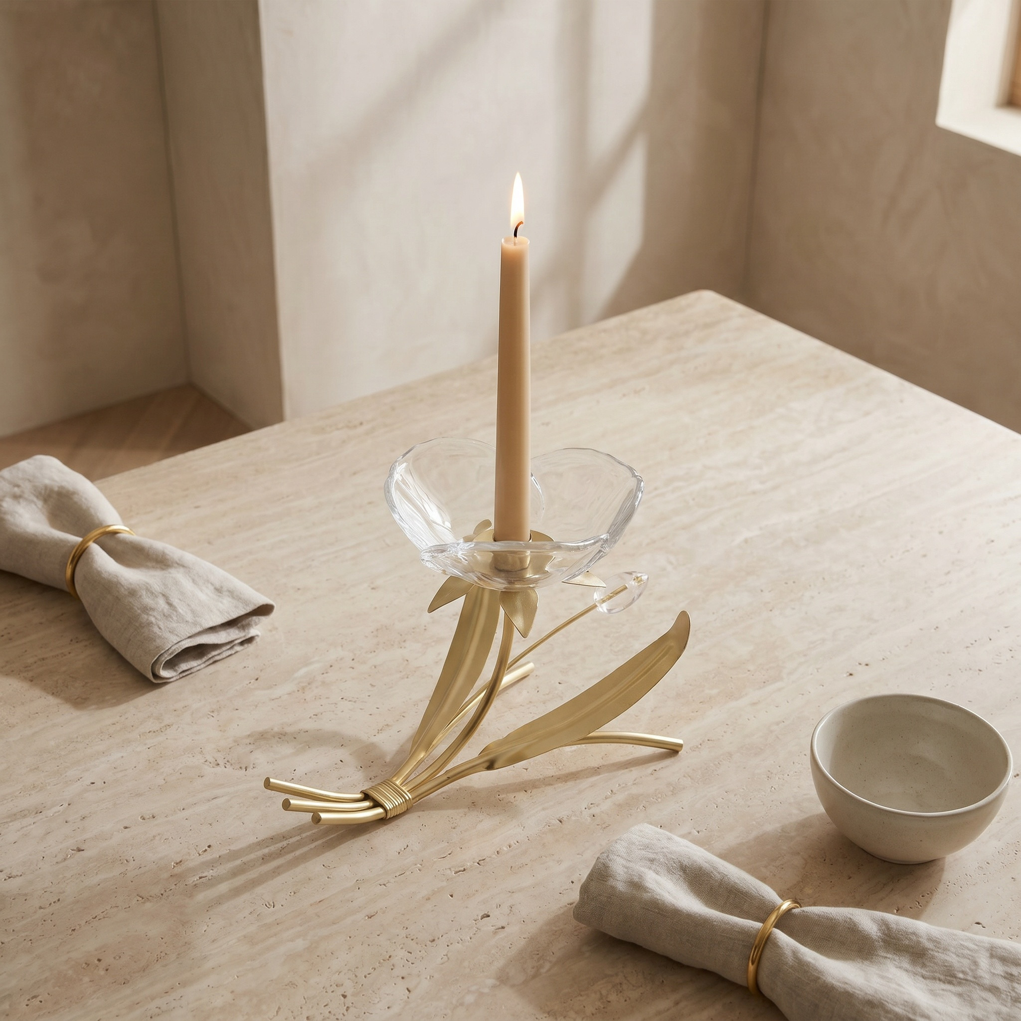 حامل شموع زجاج زهري - 18x11x13 سم-household-decor-candleholdersandlanterns-image-1