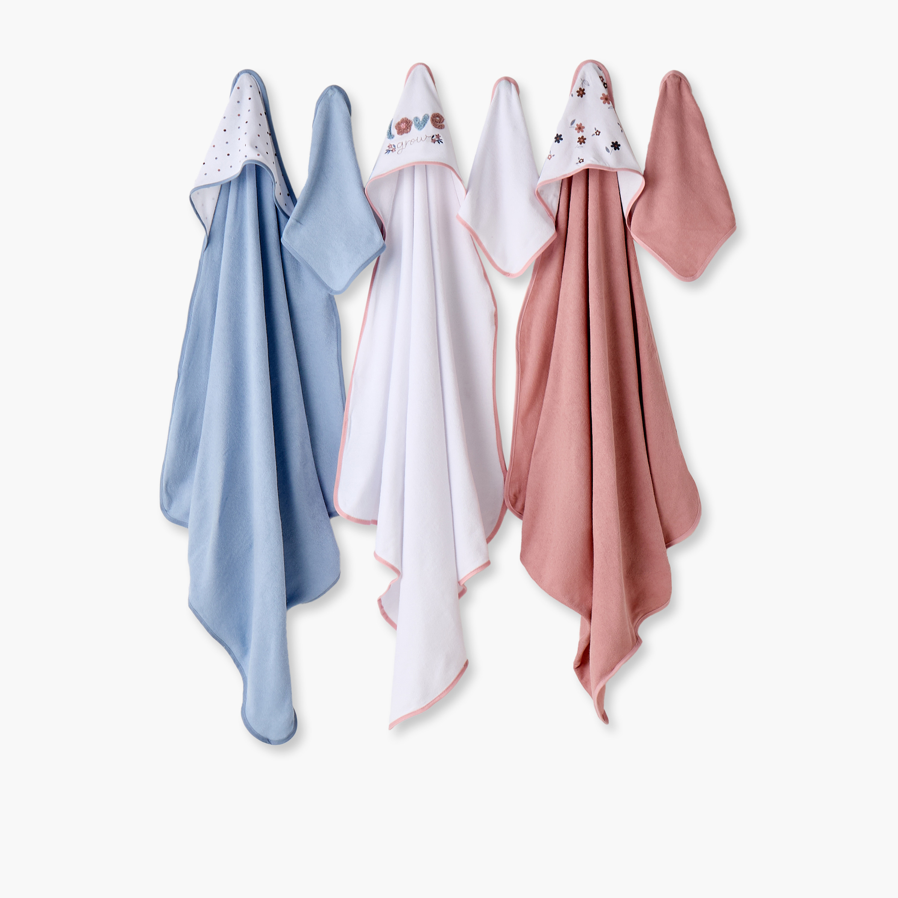 طقم مناشف أطفال بطبعات من جونيورز - 6 قطع-baby-bathandcare-towels-image-1