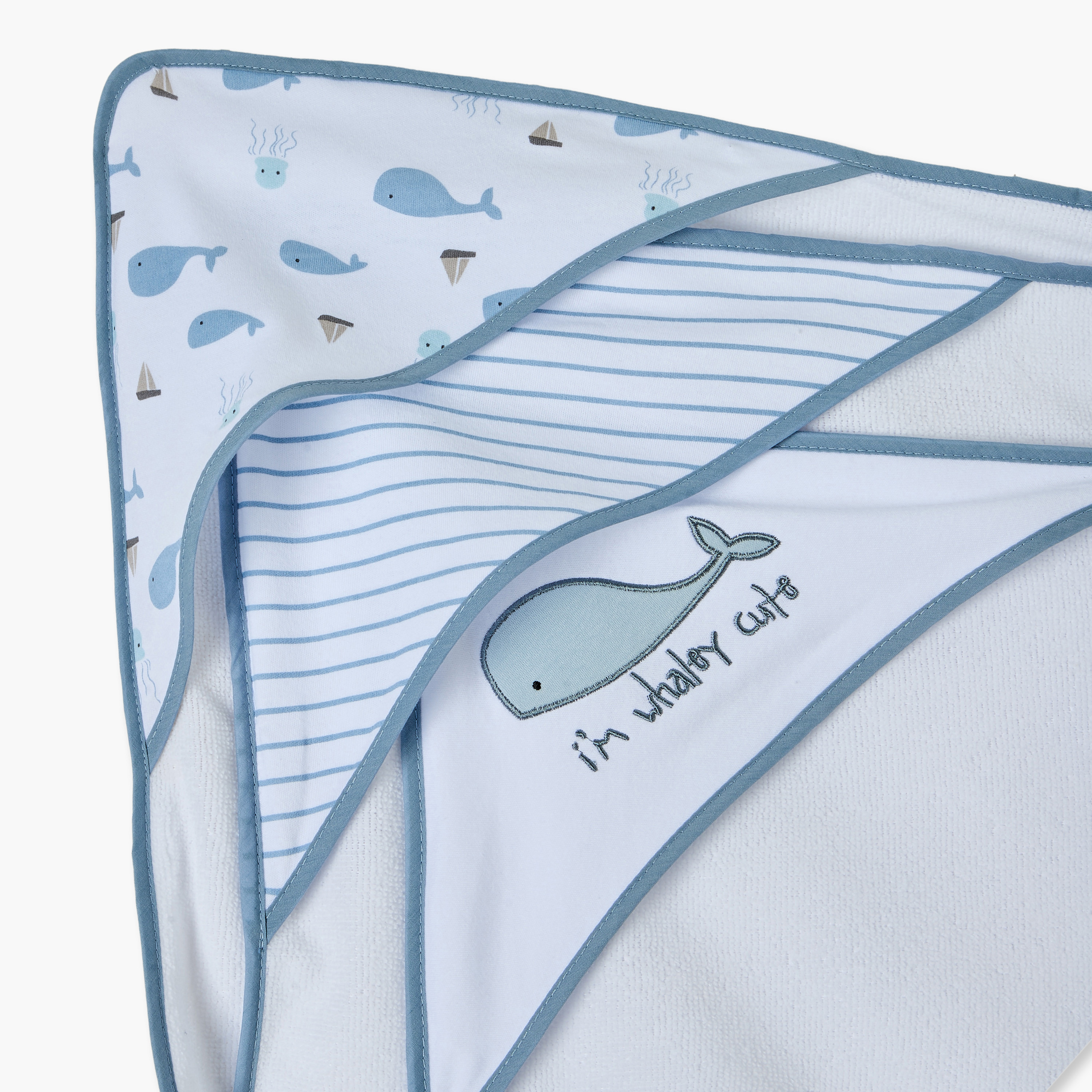 طقم من 6 - منشفة ومنديل غسيل للأطفال بطبعات من جونيورز-baby-bathandcare-towels-image-9