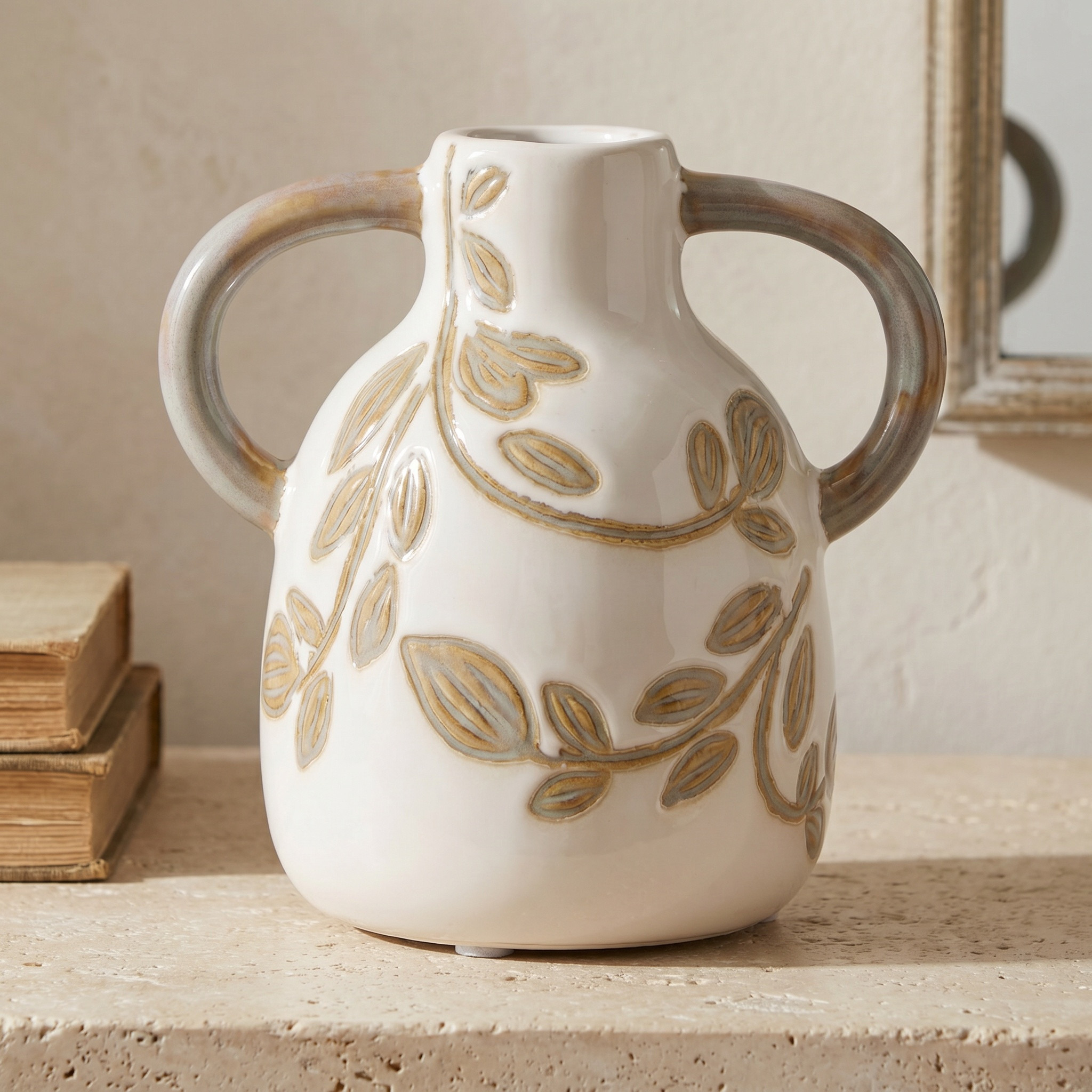 Decorative Ceramic Vase - 15x11x15 cms-household-decor-vasesandbowls-image-1