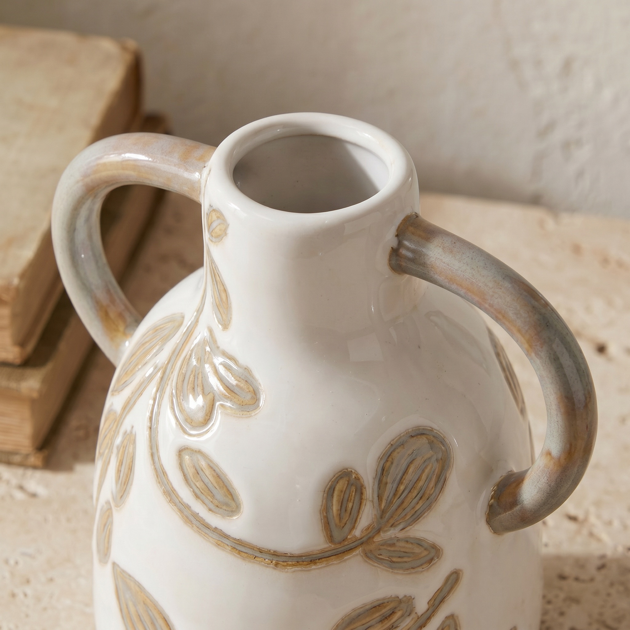 Decorative Ceramic Vase - 15x11x15 cms-household-decor-vasesandbowls-image-2