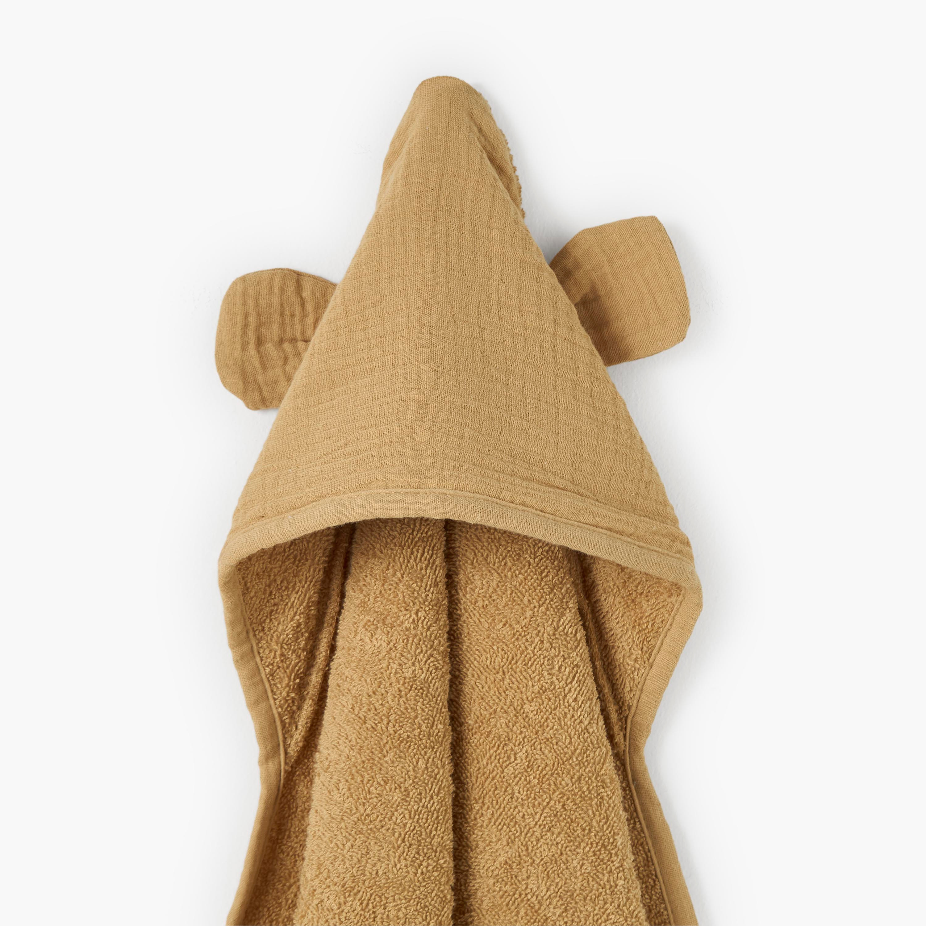Giggles Baby Bath Towel with Hood-baby-bathandcare-towels-image-4