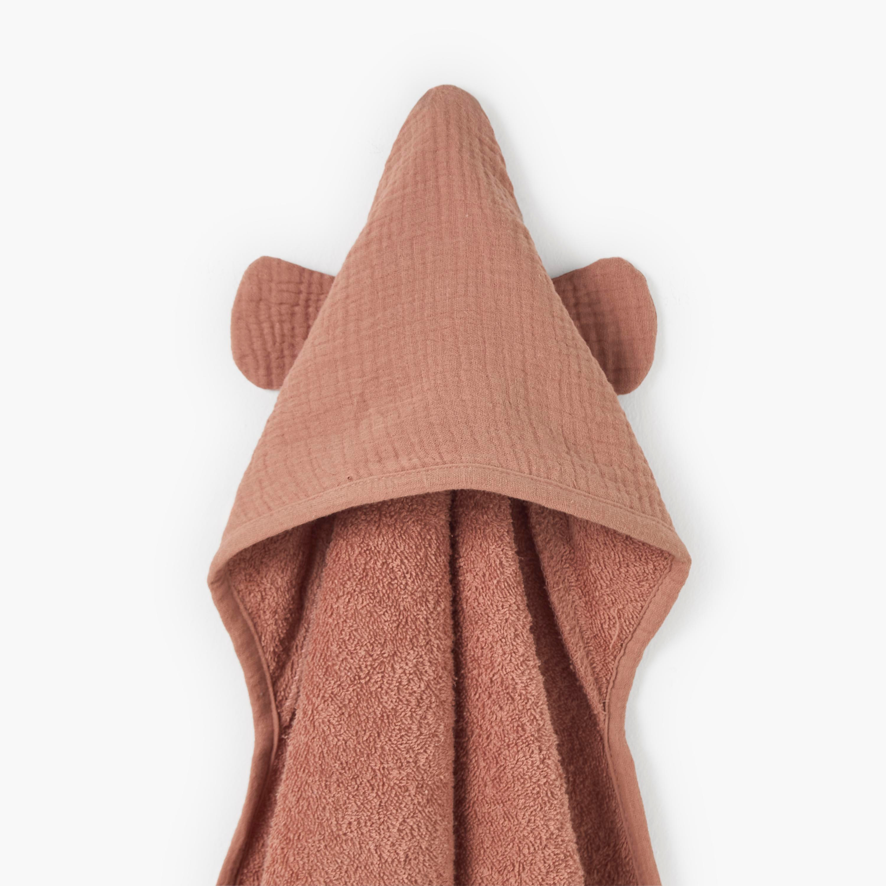 Giggles Baby Bath Towel with Hood-baby-bathandcare-towels-image-3