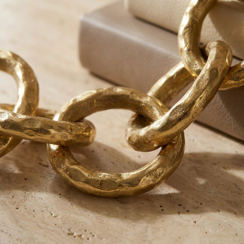 Decorative Metal Chain - 10 cms-household-decor-decorativeobjectsandsculptures-image-2