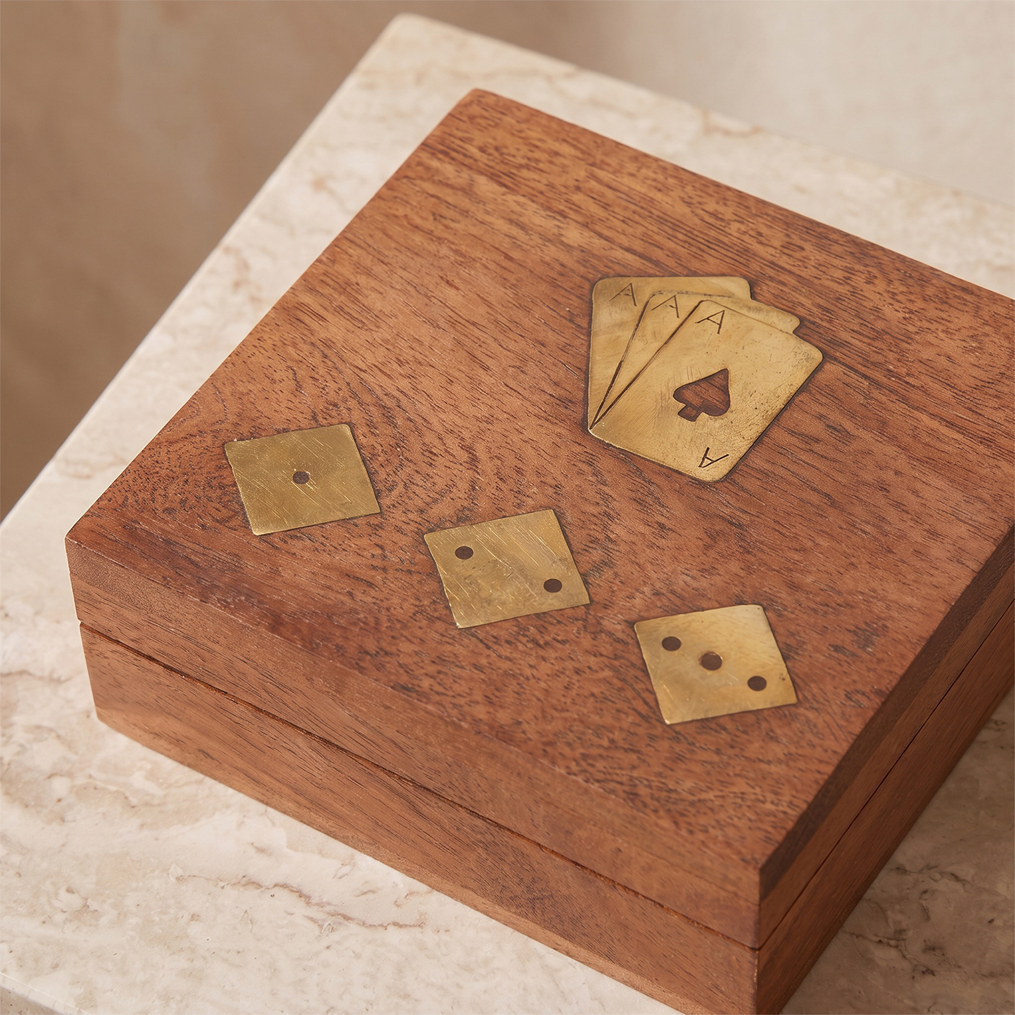 Wooden Dice and Playing Card Holder-household-decor-decorativeobjectsandsculptures-image-2