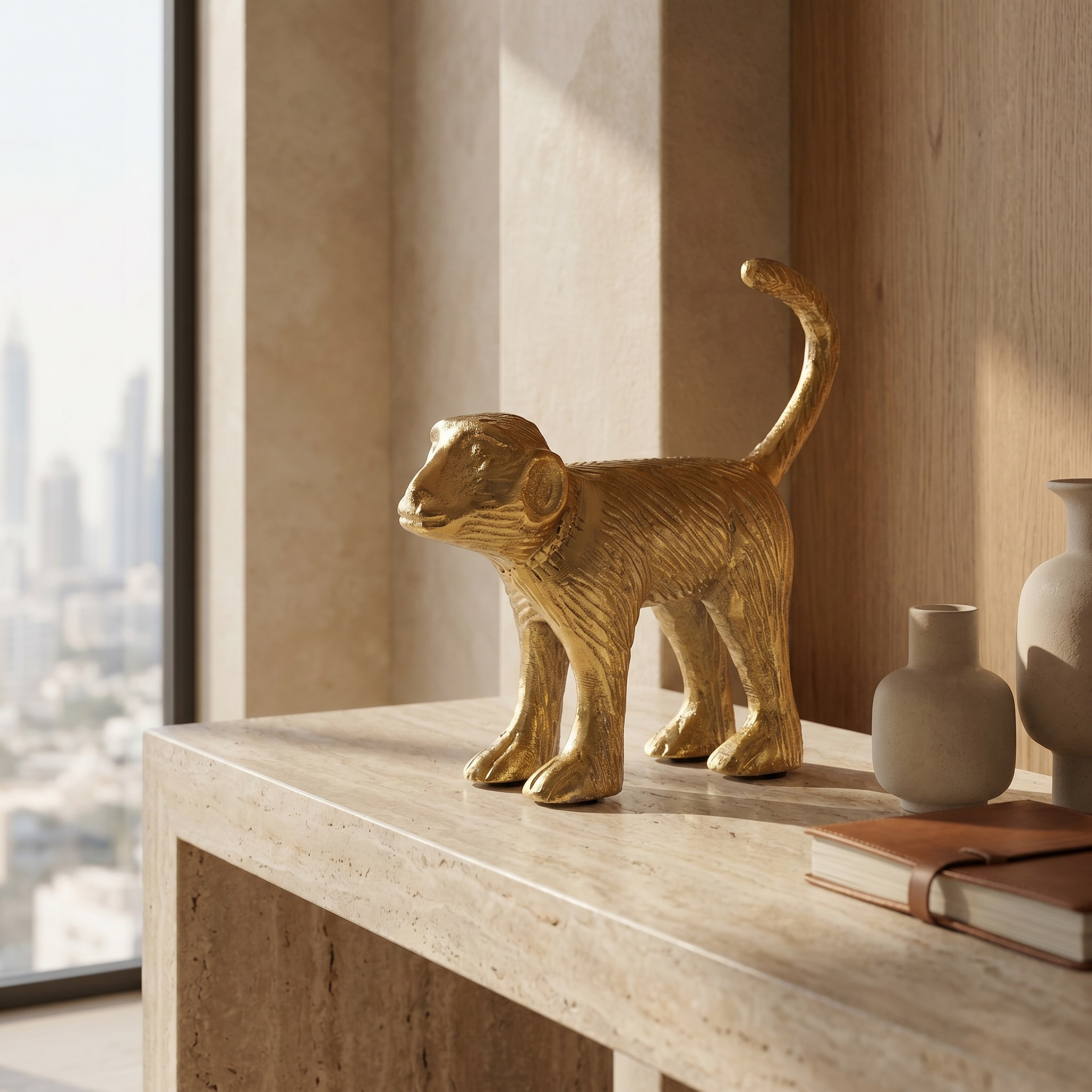 Monkey Decorative Accent - 17x15 cms-household-decor-decorativeobjectsandsculptures-image-3