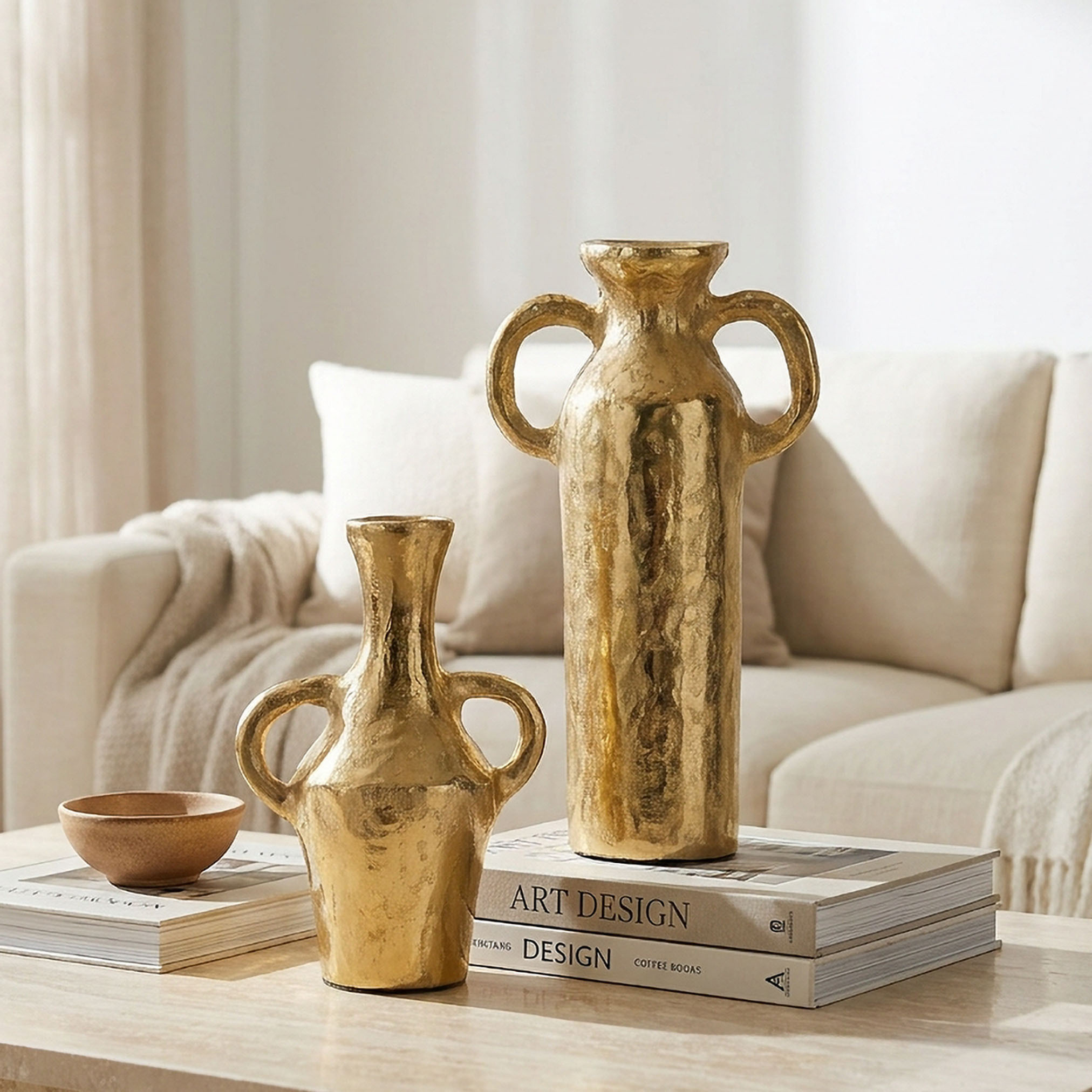 طقم مزهريتين معدنيتين للزينة - قطعتين-household-decor-vasesandbowls-image-4