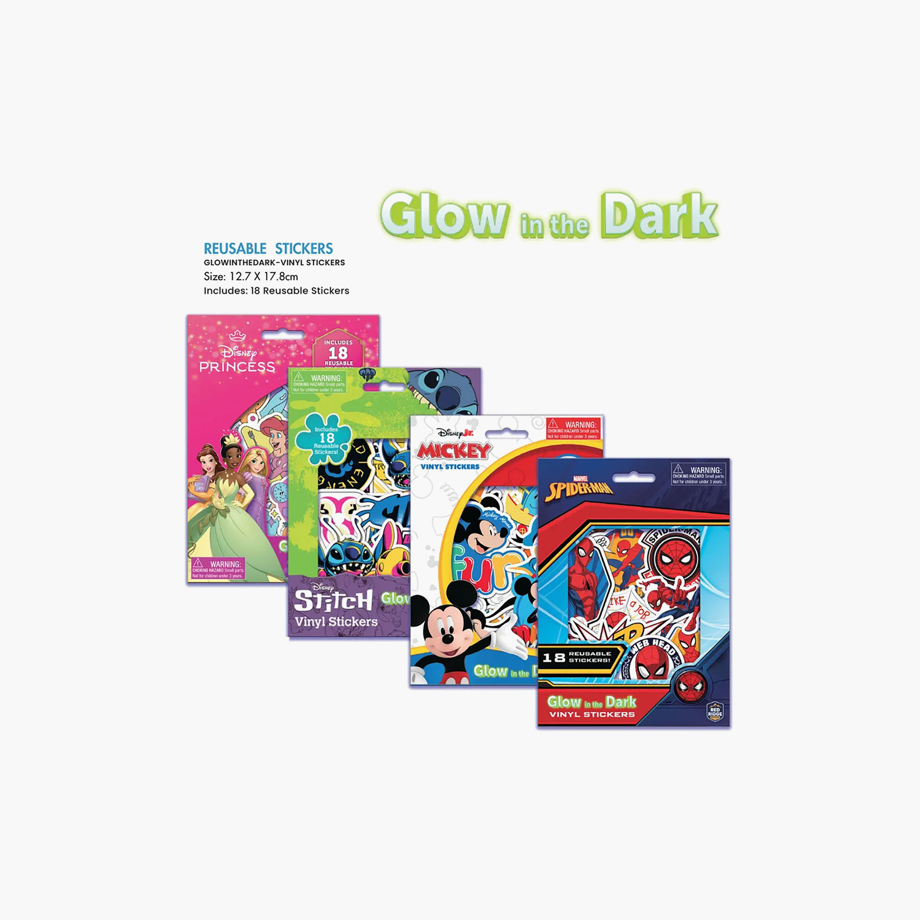 Gloo Stitch Glow in the Dark Vinyl Stickers - 18 Reusable Stickers-school-artsandcrafts-image-2