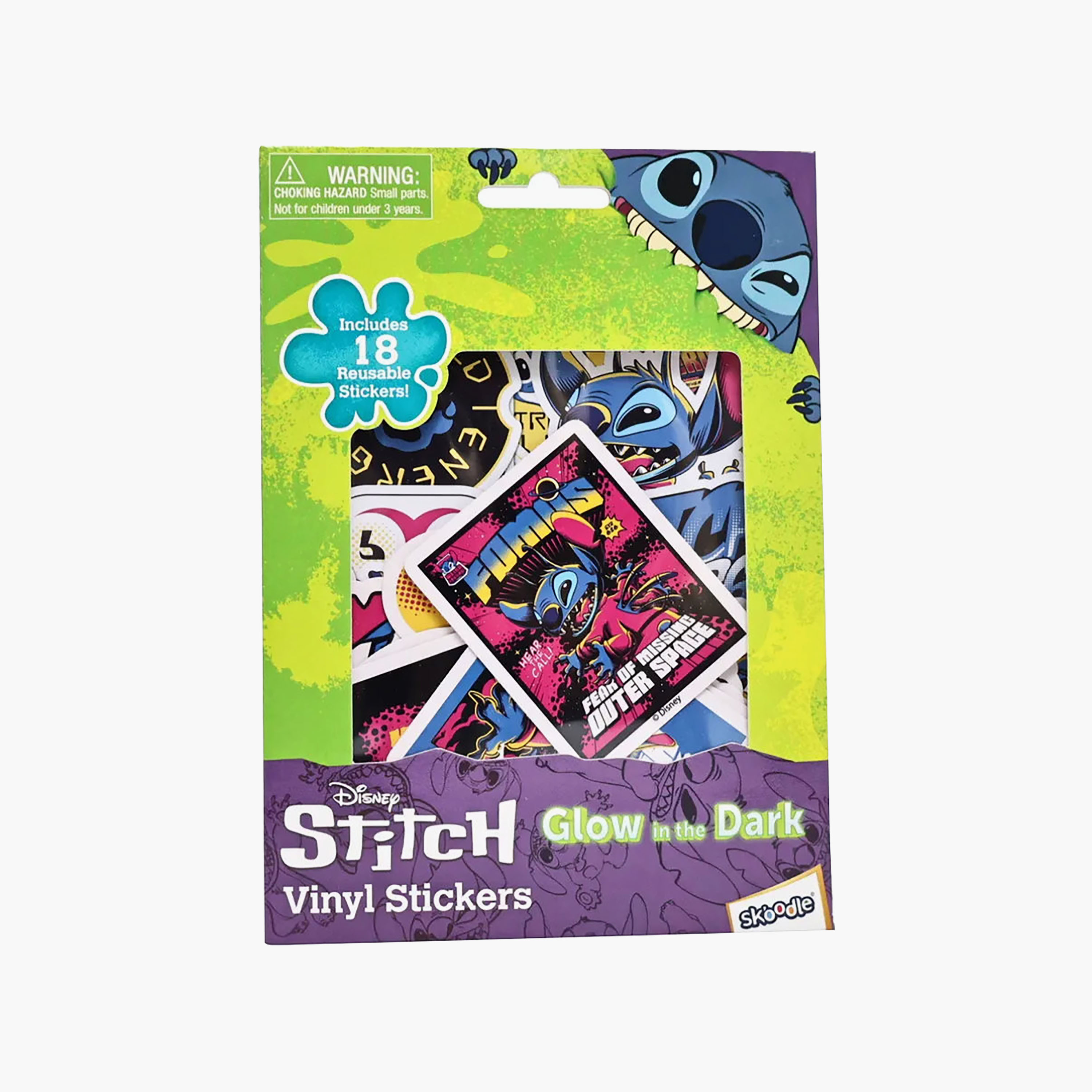 Gloo Stitch Glow in the Dark Vinyl Stickers - 18 Reusable Stickers-school-artsandcrafts-image-3