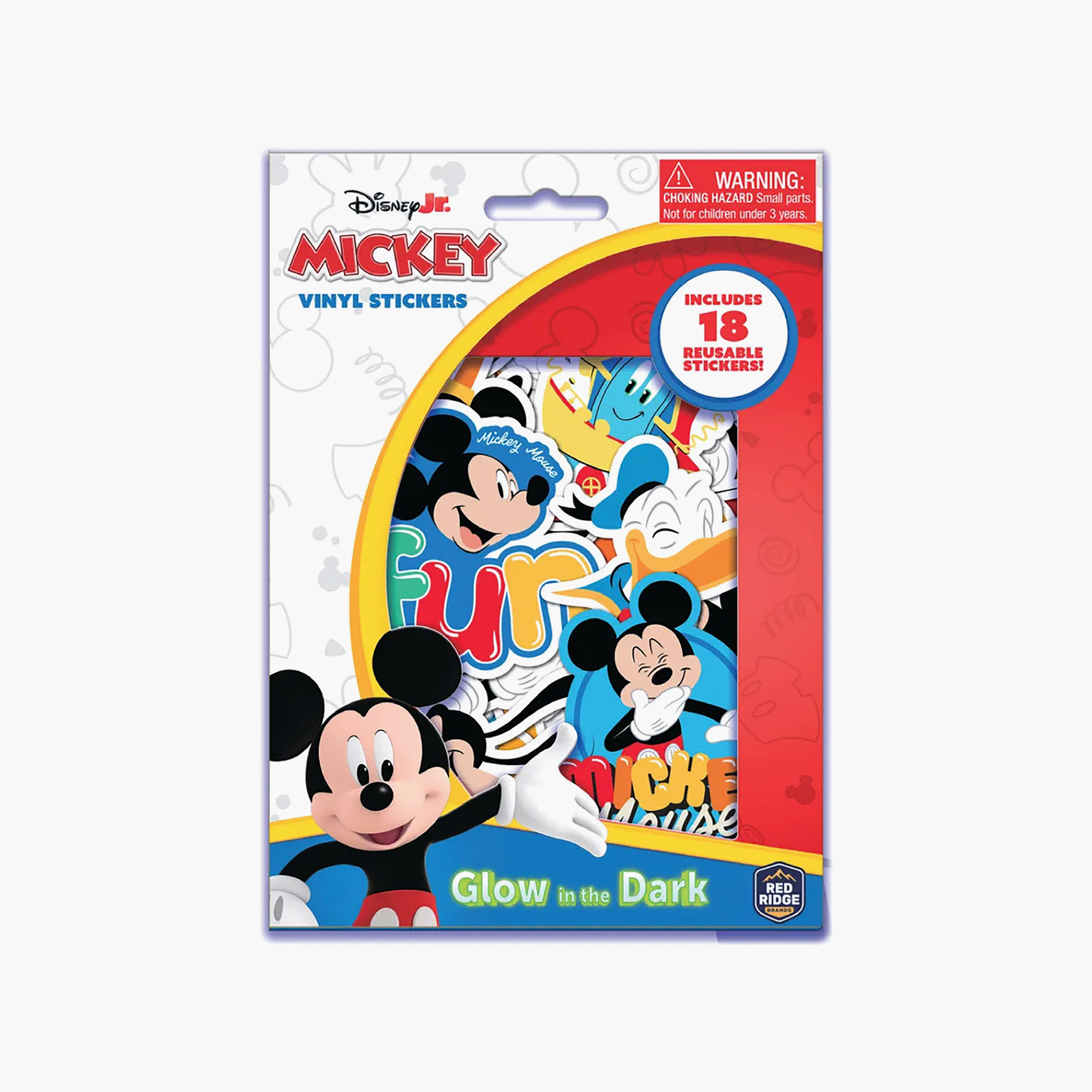 Gloo Mickey Glow in the Dark Vinyl Stickers - 18 Reusable Stickers-school-artsandcrafts-image-3