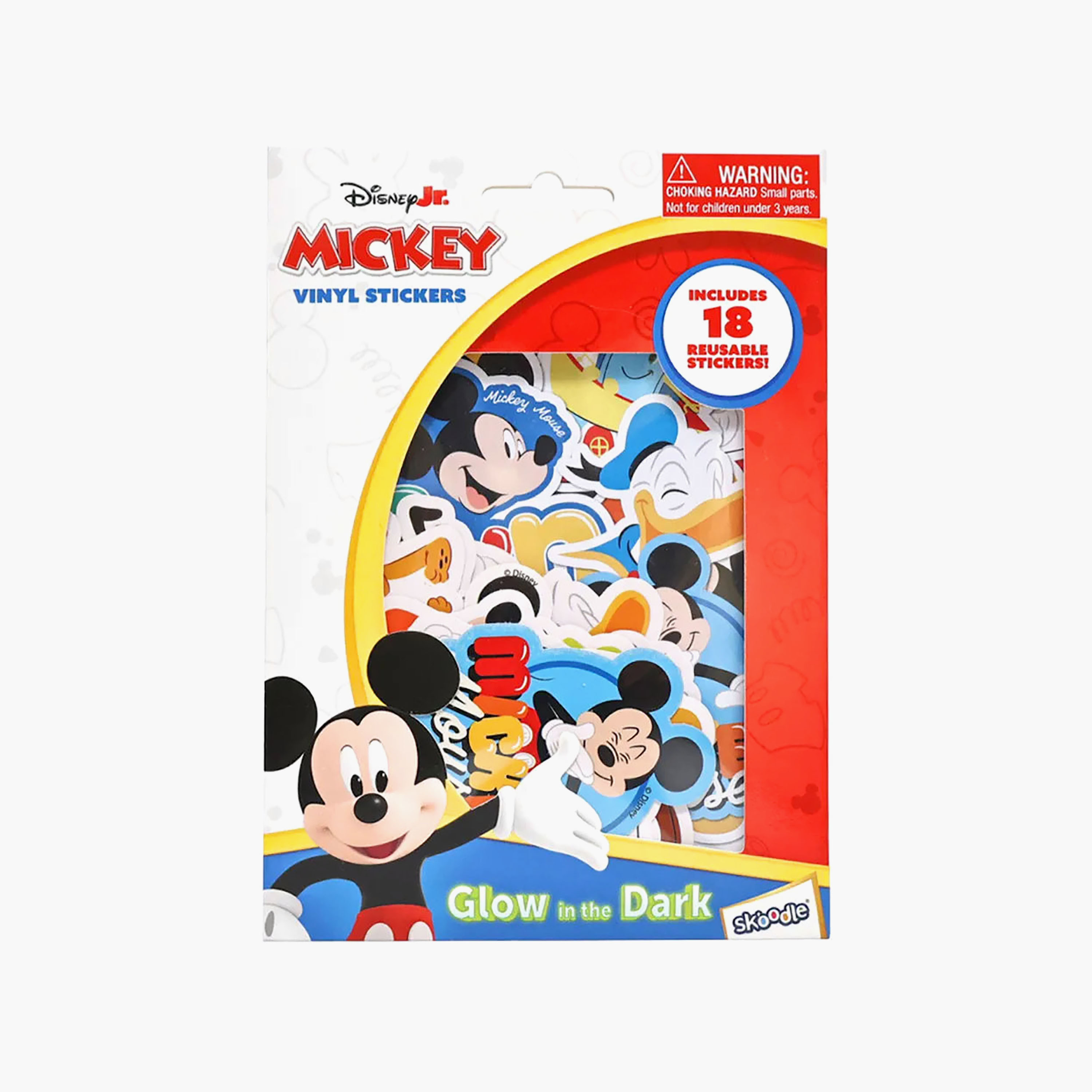 Gloo Mickey Glow in the Dark Vinyl Stickers - 18 Reusable Stickers-school-artsandcrafts-image-4