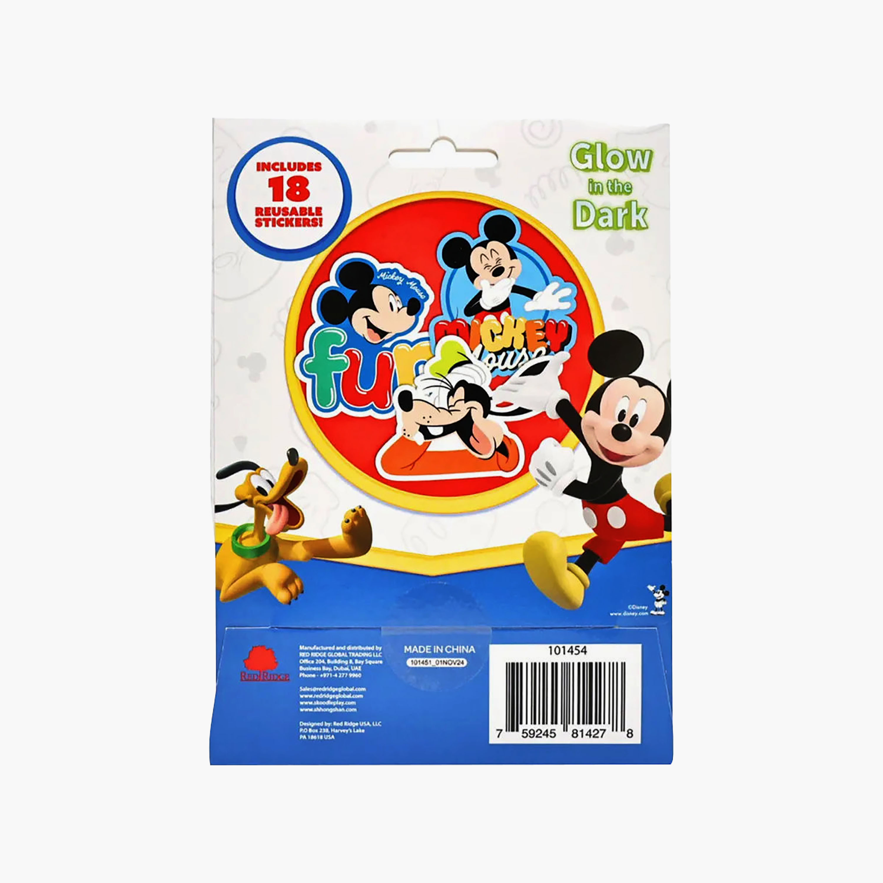 Gloo Mickey Glow in the Dark Vinyl Stickers - 18 Reusable Stickers-school-artsandcrafts-image-5