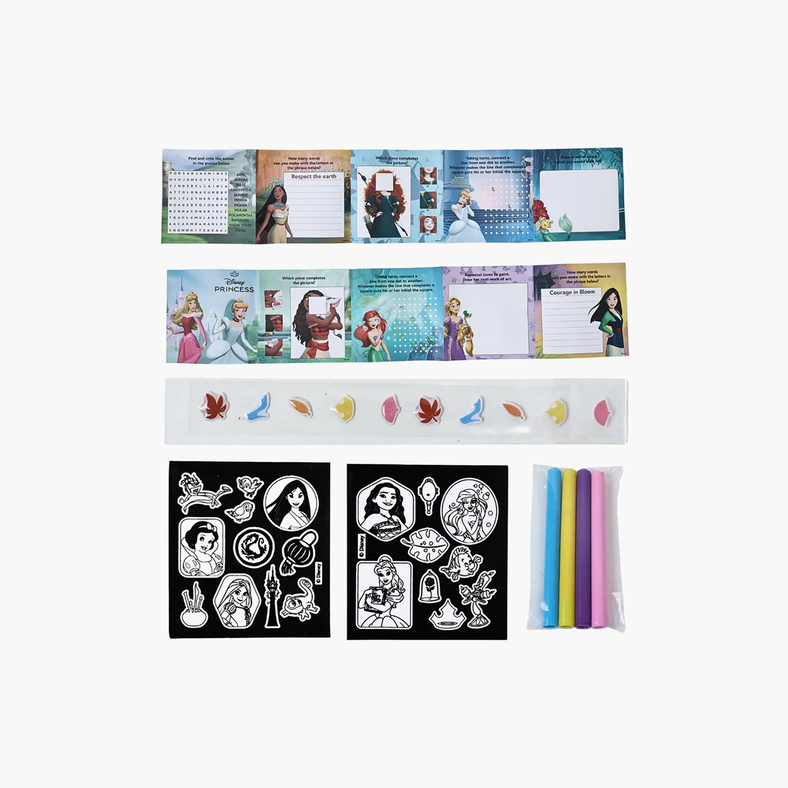 Gloo Princess Colour and Jewel Velvet Stickers with Activity Booklet-school-artsandcrafts-image-1