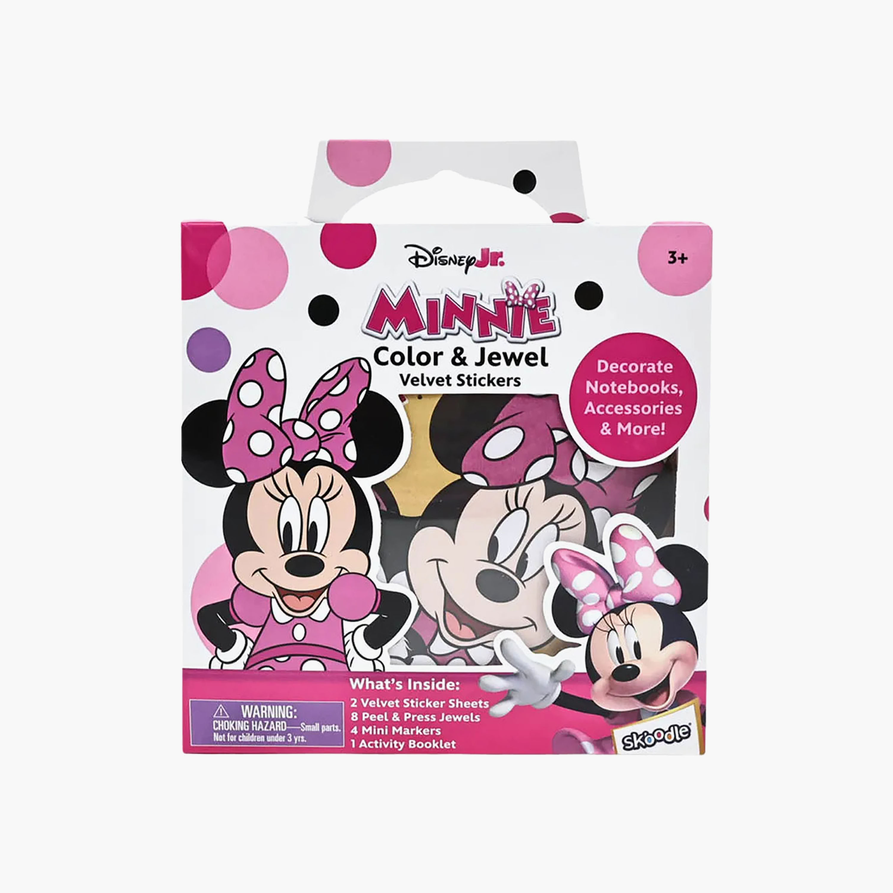 Gloo Minnie Colour and Jewel Velvet Stickers with Activity Booklet-school-artsandcrafts-image-3